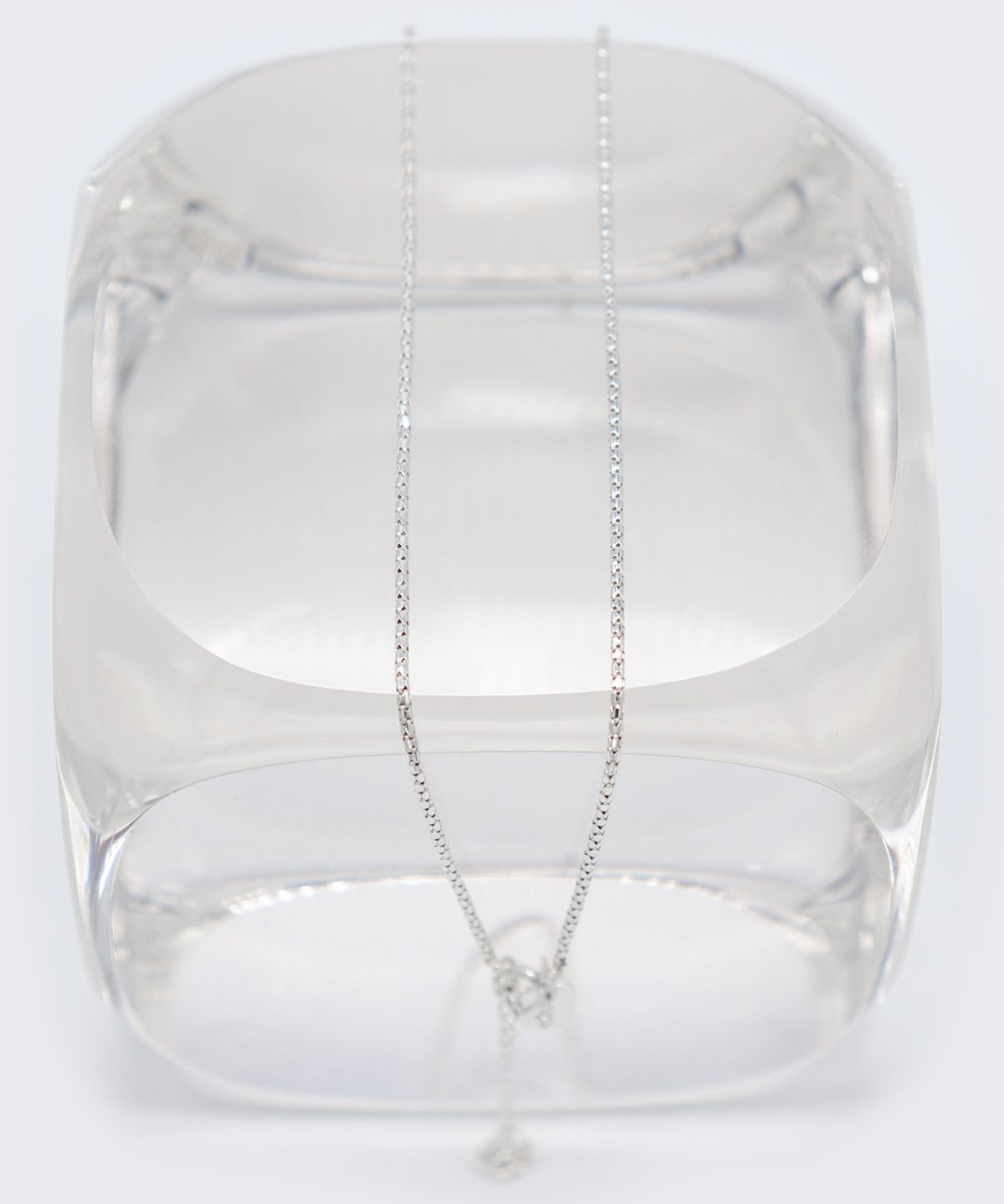 봉보(BONBEAU) Lolli cutting silver chain Necklace 925실버 컷팅 이태리 체인 초커 목걸이
