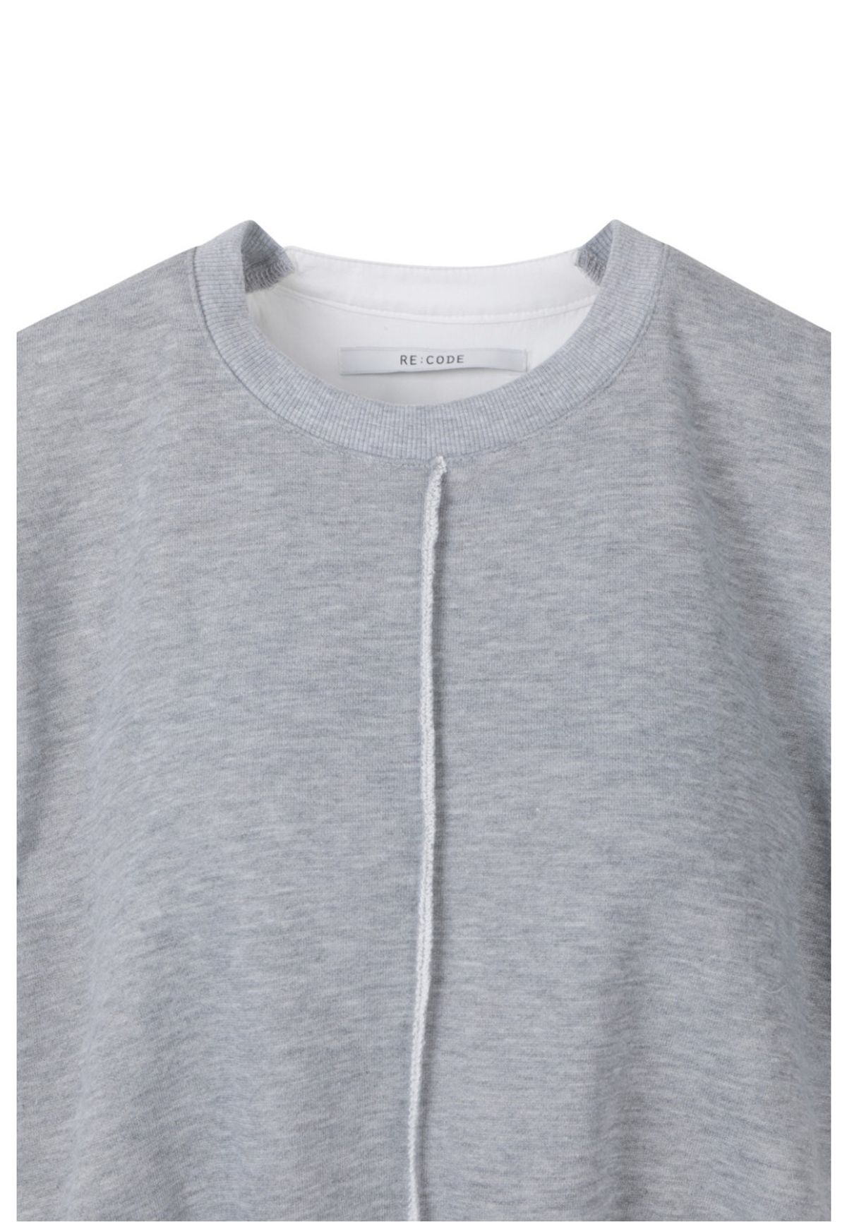 래코드(RECODE) [여성] Color Effect Crop T-shirts_RQTAM23553GYX