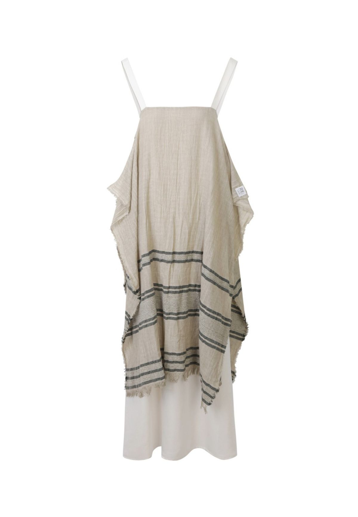 래코드(RECODE) Muffler Mixed Sleveless Long Dress_RQDAM23530BEX