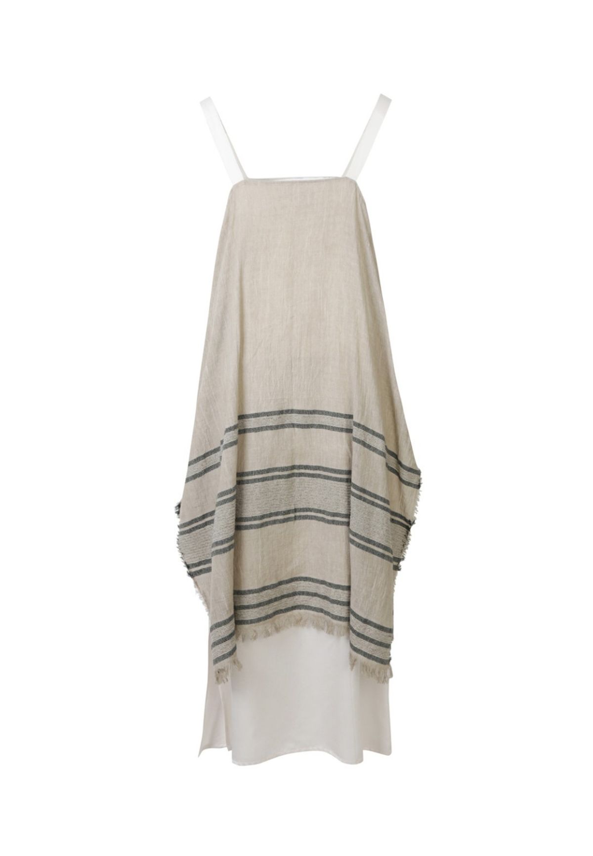 래코드(RECODE) Muffler Mixed Sleveless Long Dress_RQDAM23530BEX