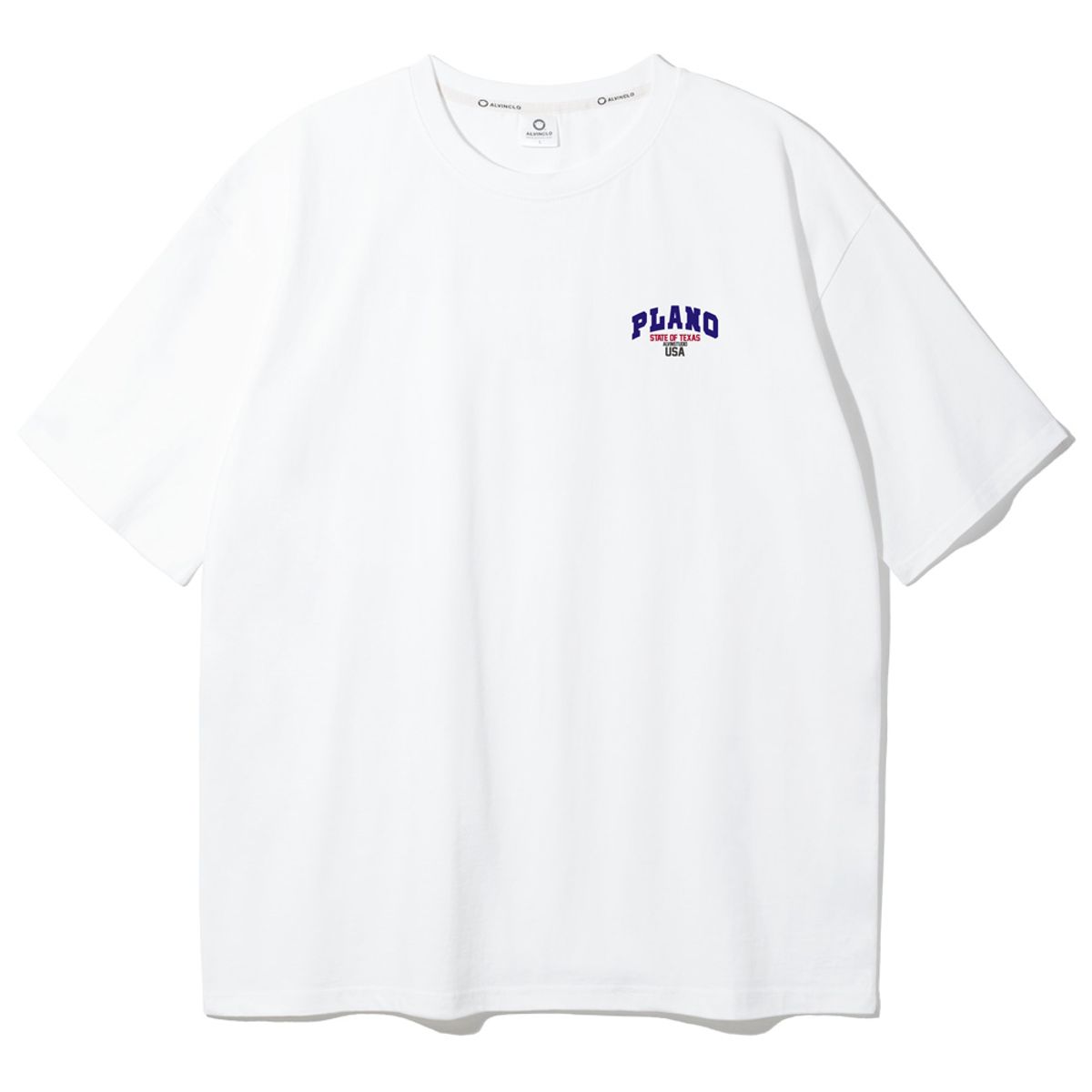 앨빈클로(ALVINCLO) 2XL~4XL 빅사이즈 PLANO 로케이션 오버핏 반팔티 BE54867 (2 COLOR)