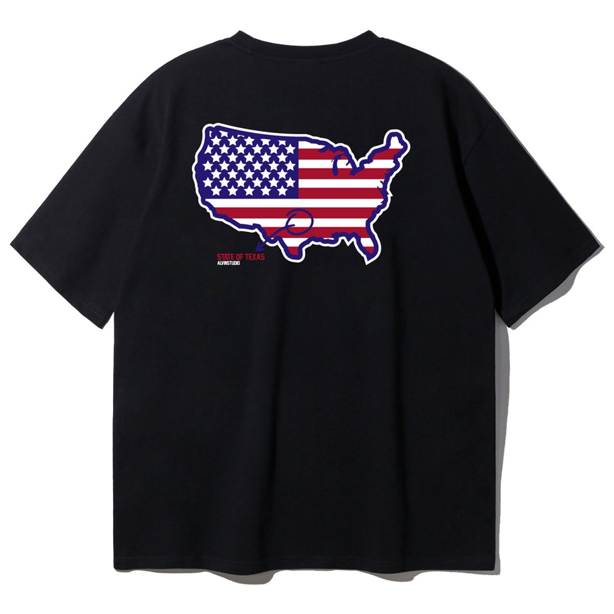앨빈클로(ALVINCLO) 2XL~4XL 빅사이즈 PLANO 로케이션 오버핏 반팔티 BE54867 (2 COLOR)