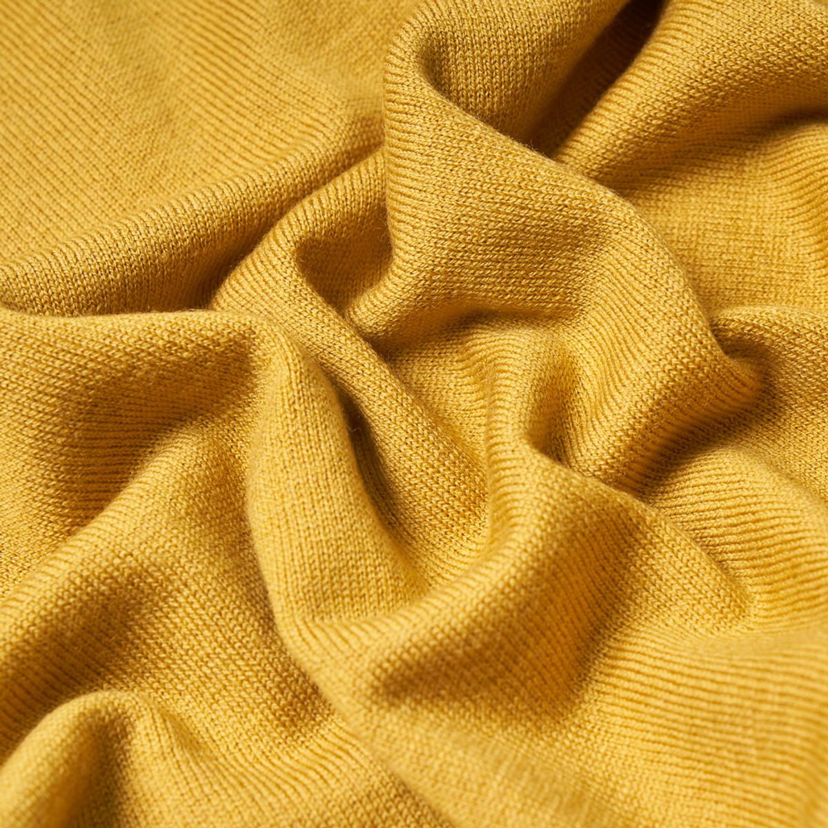 베르노(VERNO) Short Sleeve Basic Polo Knit Yellow Ochre