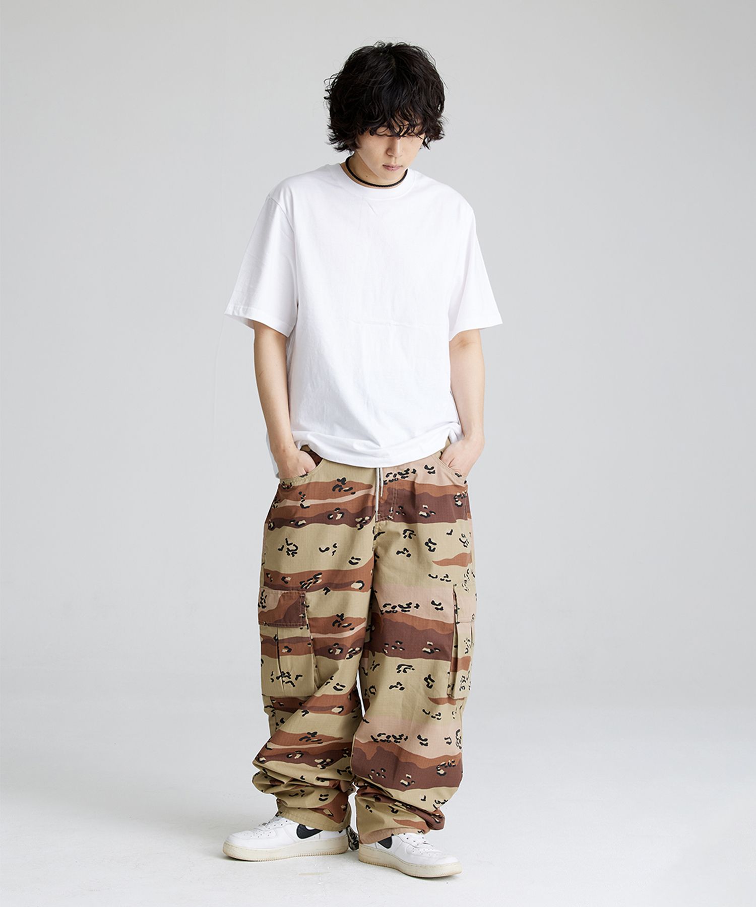 パンツ Yueqiqi Camo Cargo Convertible Pants Camo Cargo Convertible