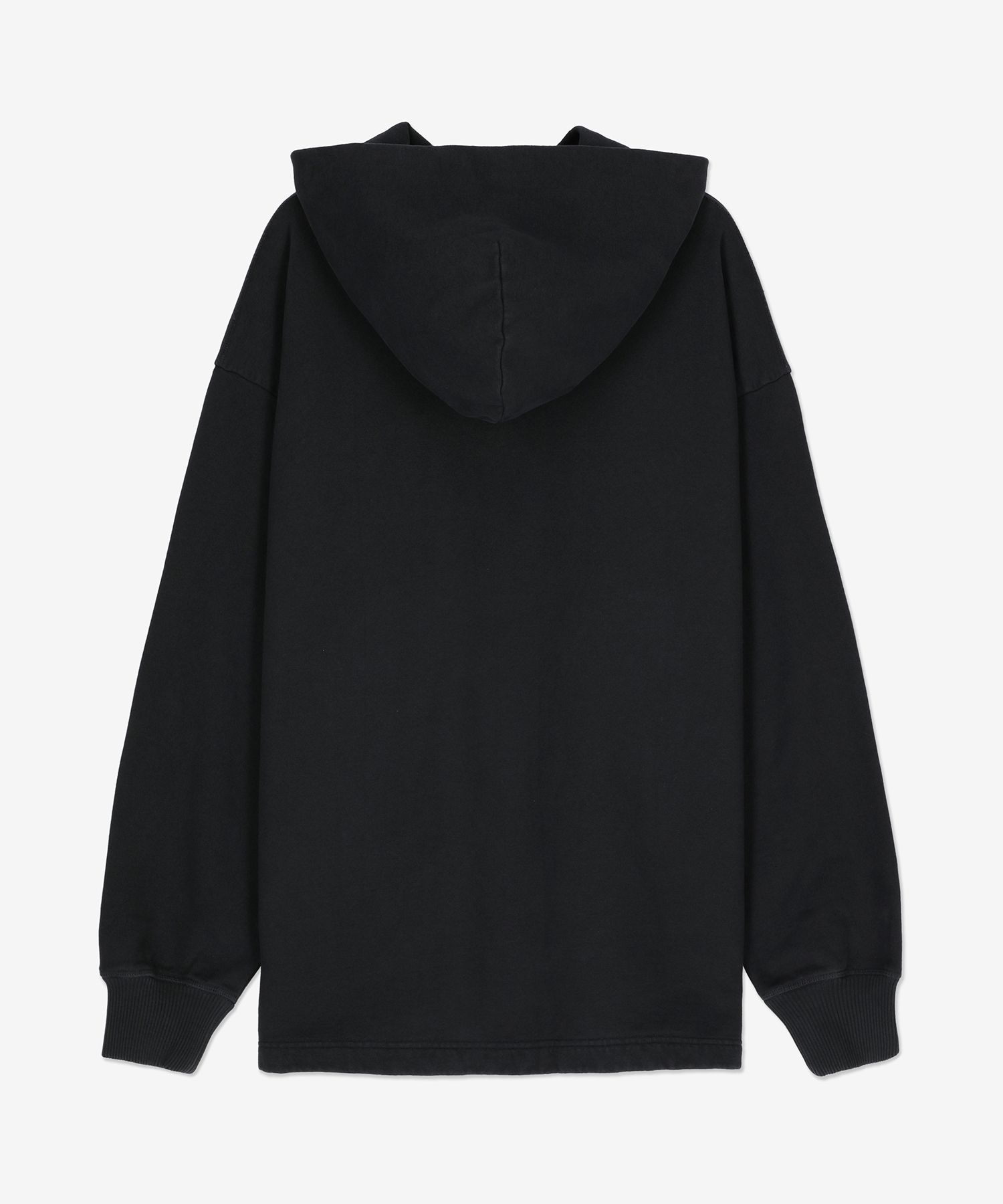 MUSINSA公式 | ACNE STUDIOS ロゴプリントフードパーカー - ブラック 