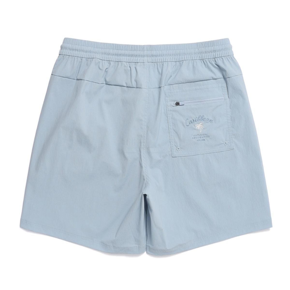 내셔널지오그래픽(NATIONALGEOGRAPHIC) N232UBS660 유니 4부 할리퀸터스크 미니 자수 보드숏 반바지 STORM BLUE
