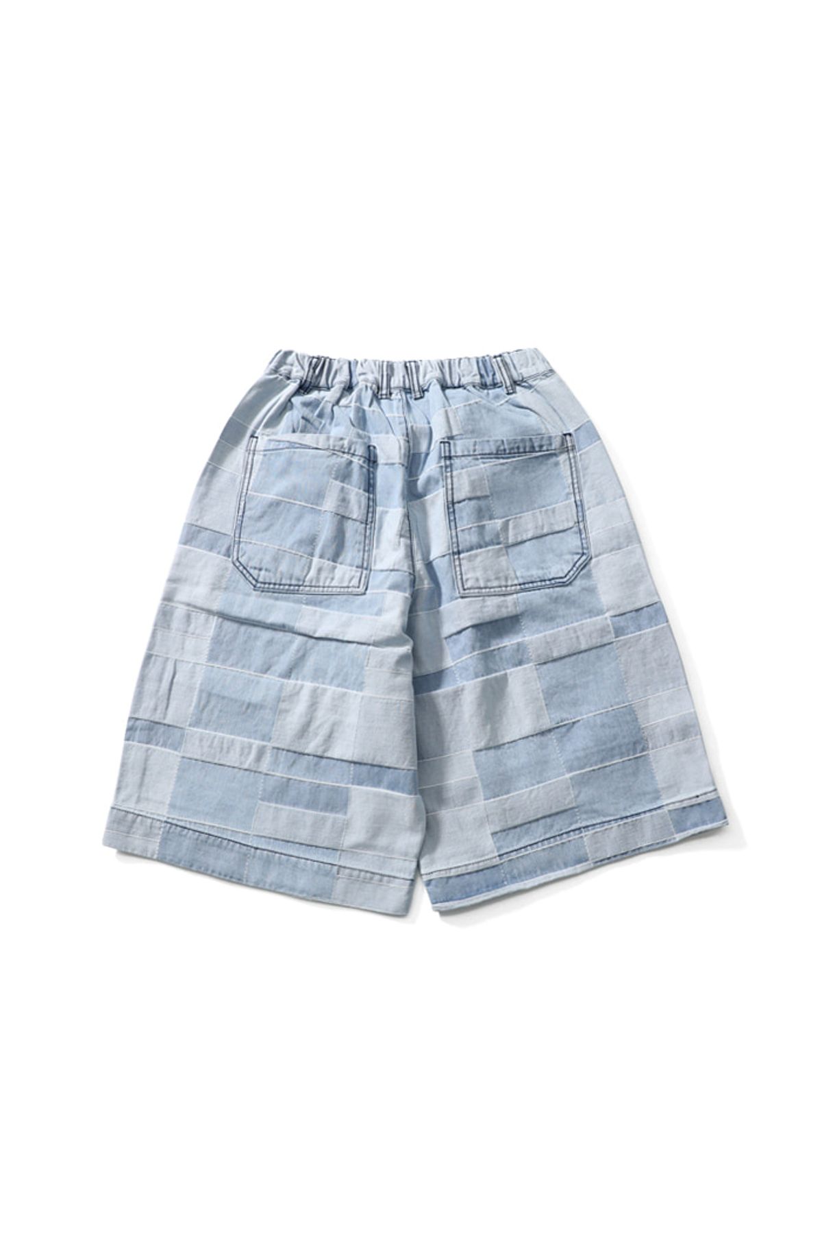 홀리선(HORLISUN) 23SS Baker Pattern Denim Pants Light Blue