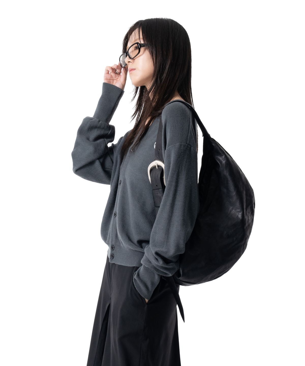 이우가마카라스(IUGAMAKARAS) Short Wappen Cardigan (Deep Green)