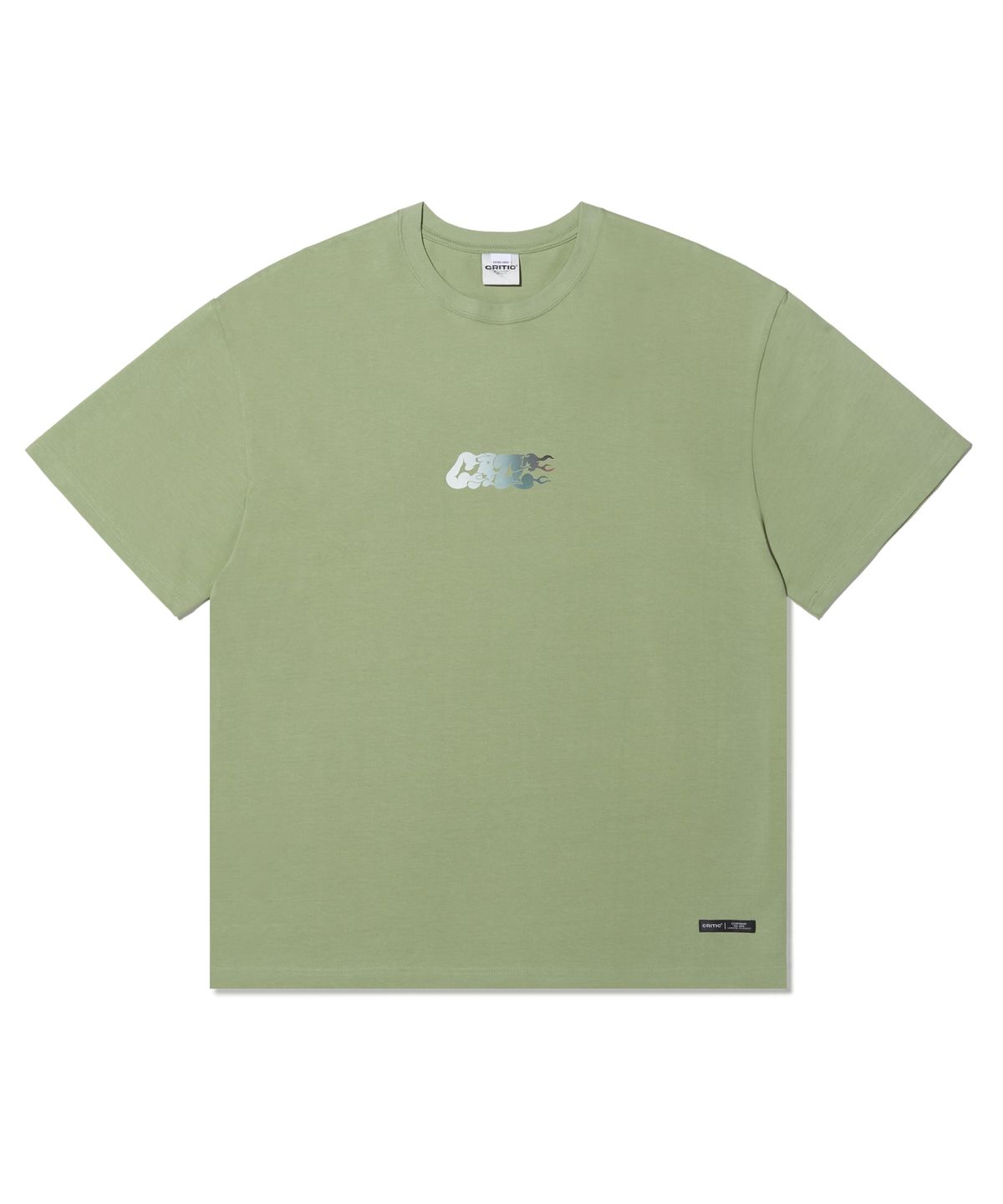 크리틱(CRITIC) Racer Gradation Logo T-Shirts Mint