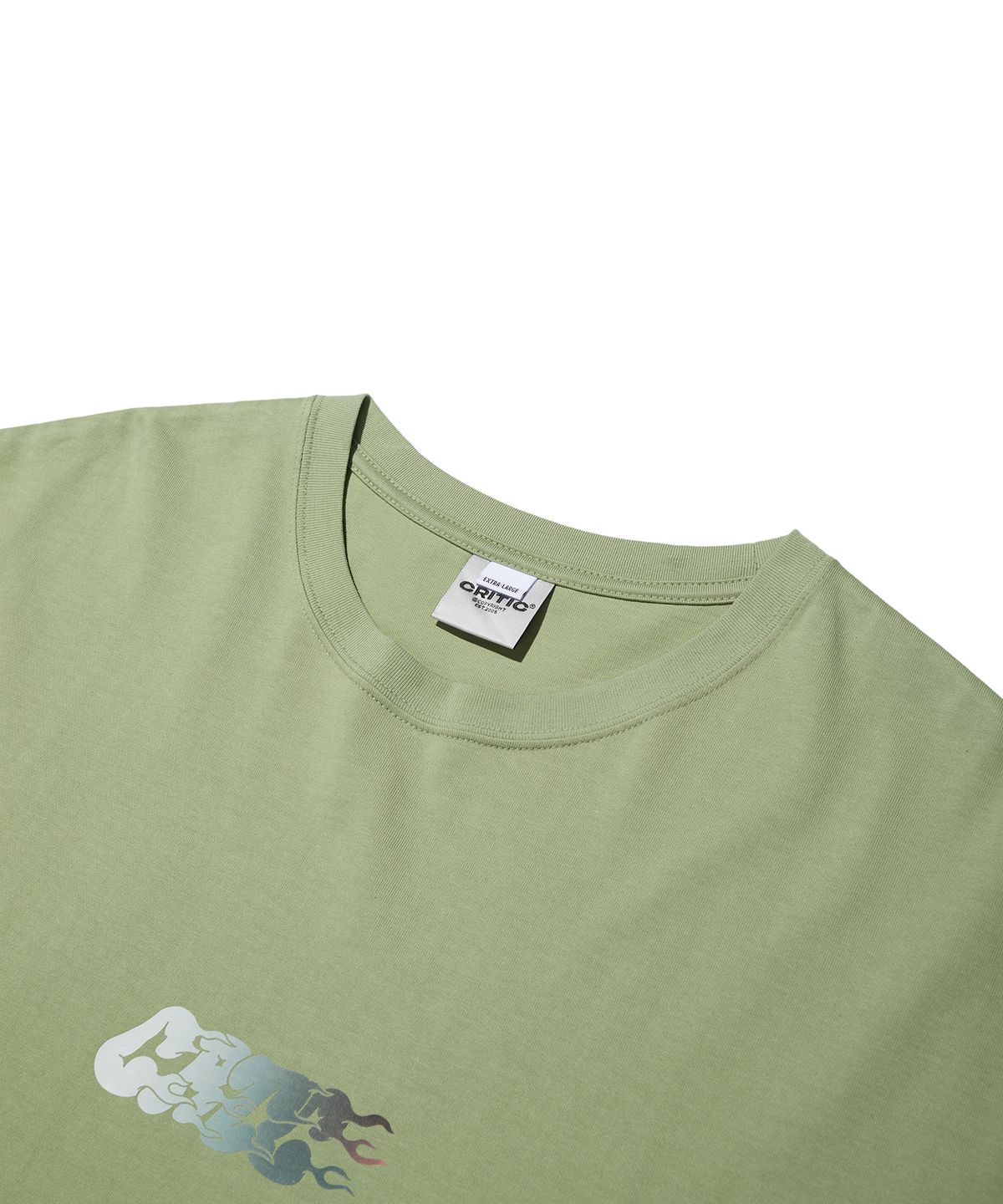 크리틱(CRITIC) Racer Gradation Logo T-Shirts Mint
