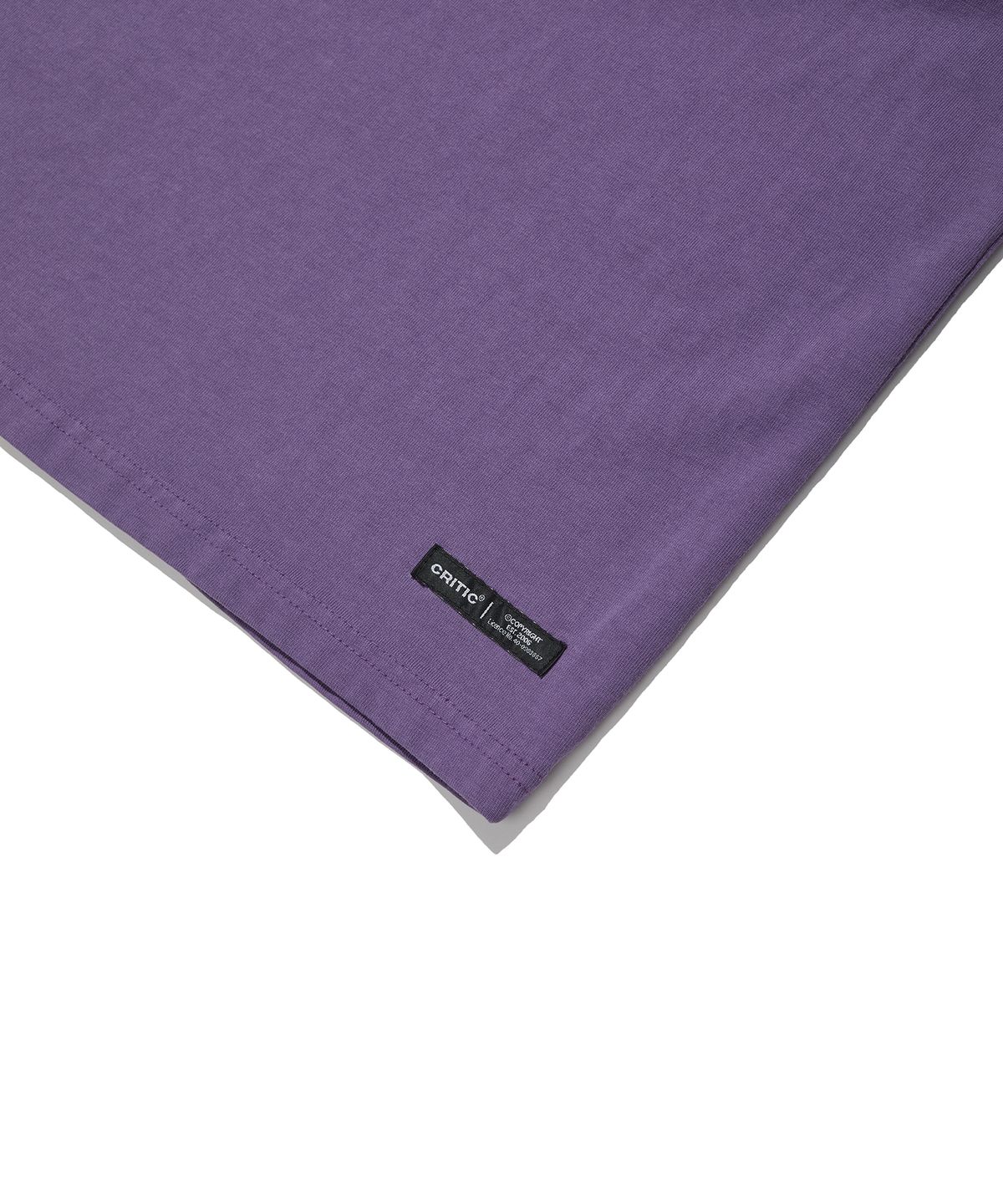 크리틱(CRITIC) Ct Spray Dyeing T-Shirts Purple