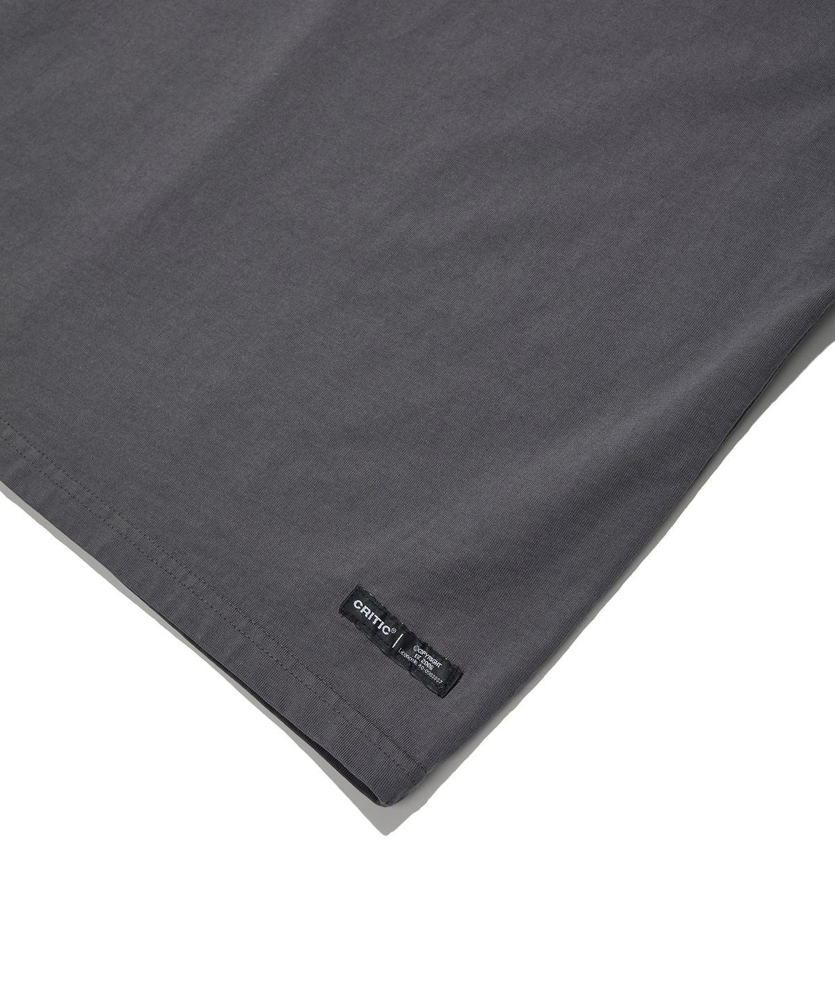 크리틱(CRITIC) Ct Spray Dyeing T-Shirts Dark Grey