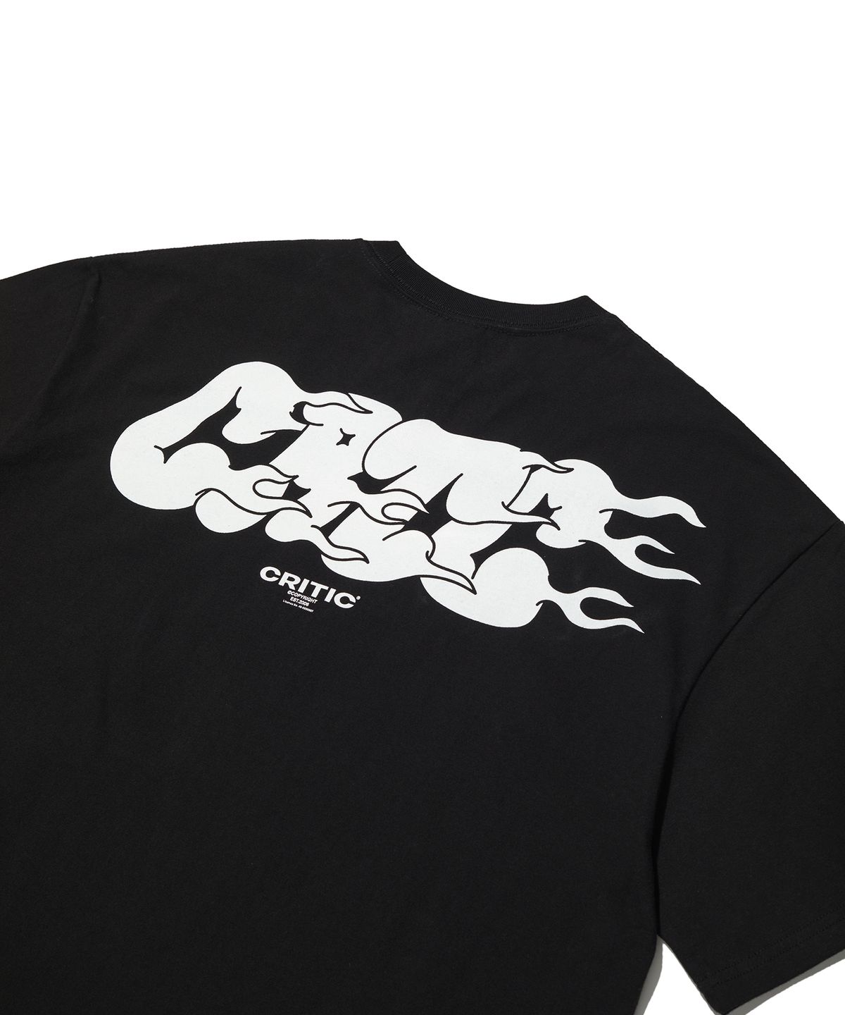 크리틱(CRITIC) Racer Gradation Logo T-Shirts Black