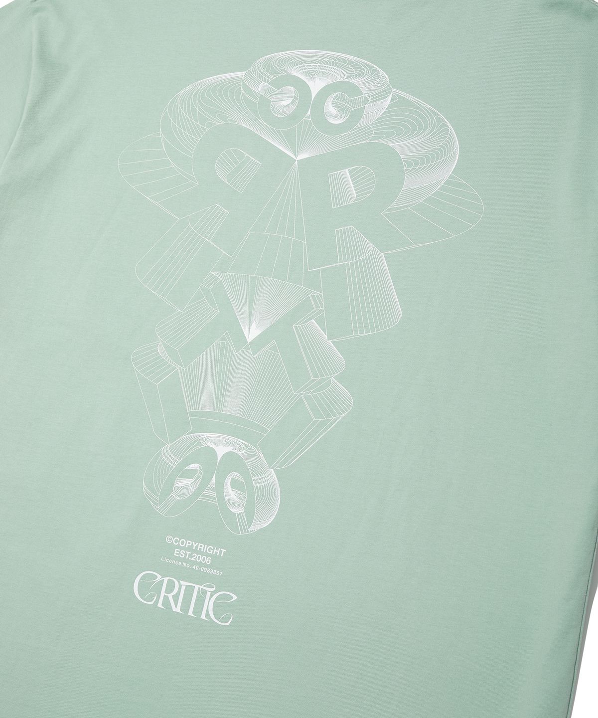 크리틱(CRITIC) 3D Crtc Logo T-Shirts Mint