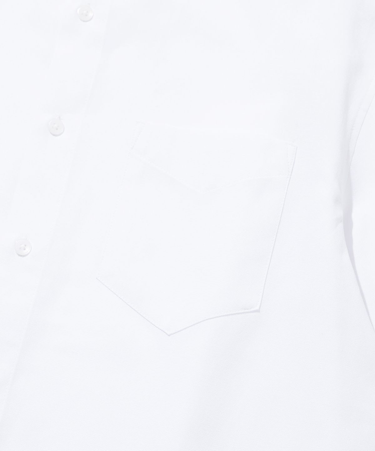 니티드(KNITTED) 옥스포드 반팔 셔츠 WHITE