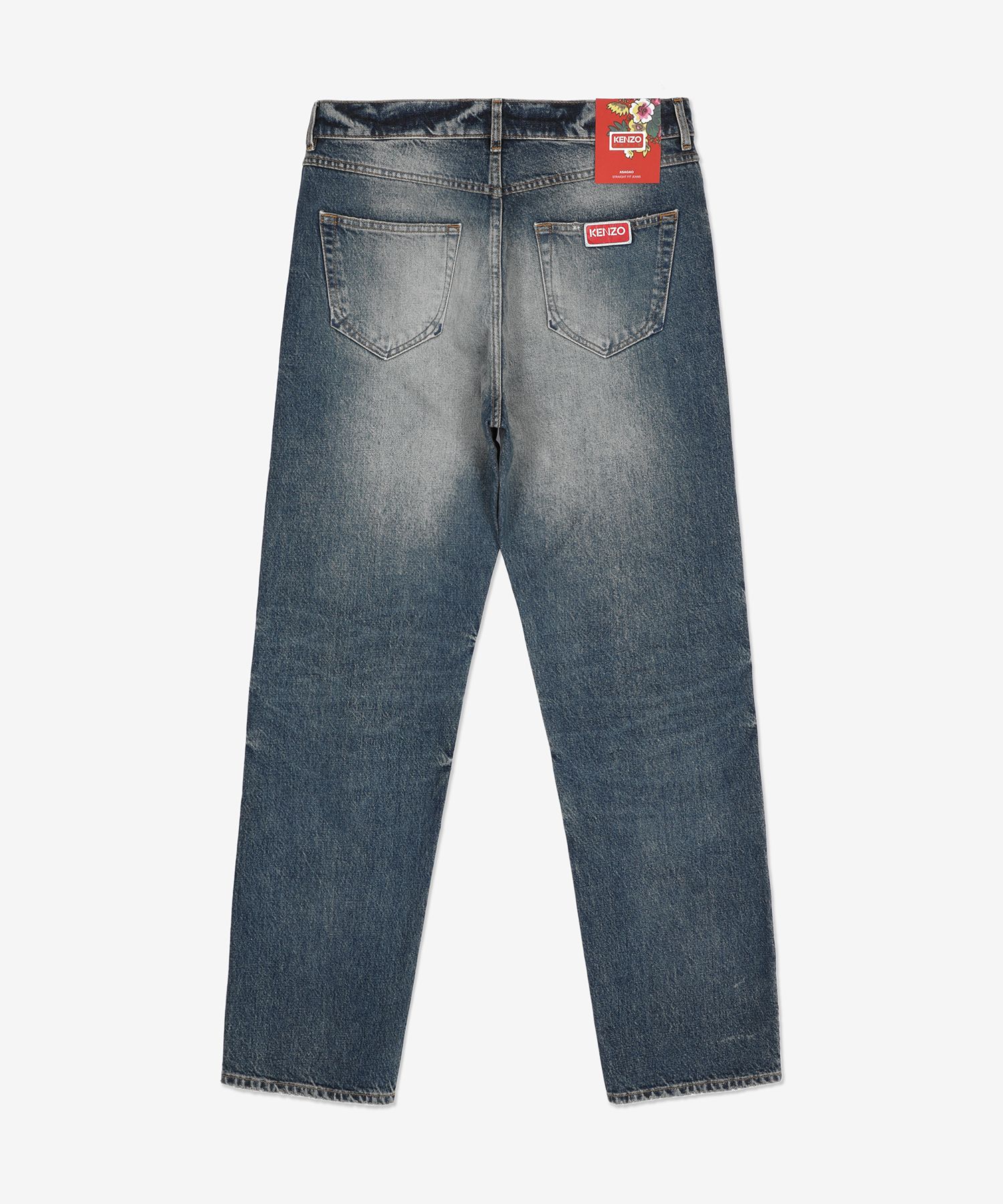 MUSINSA | KENZO Straight Cut Asagao Denim Pants - Medium
