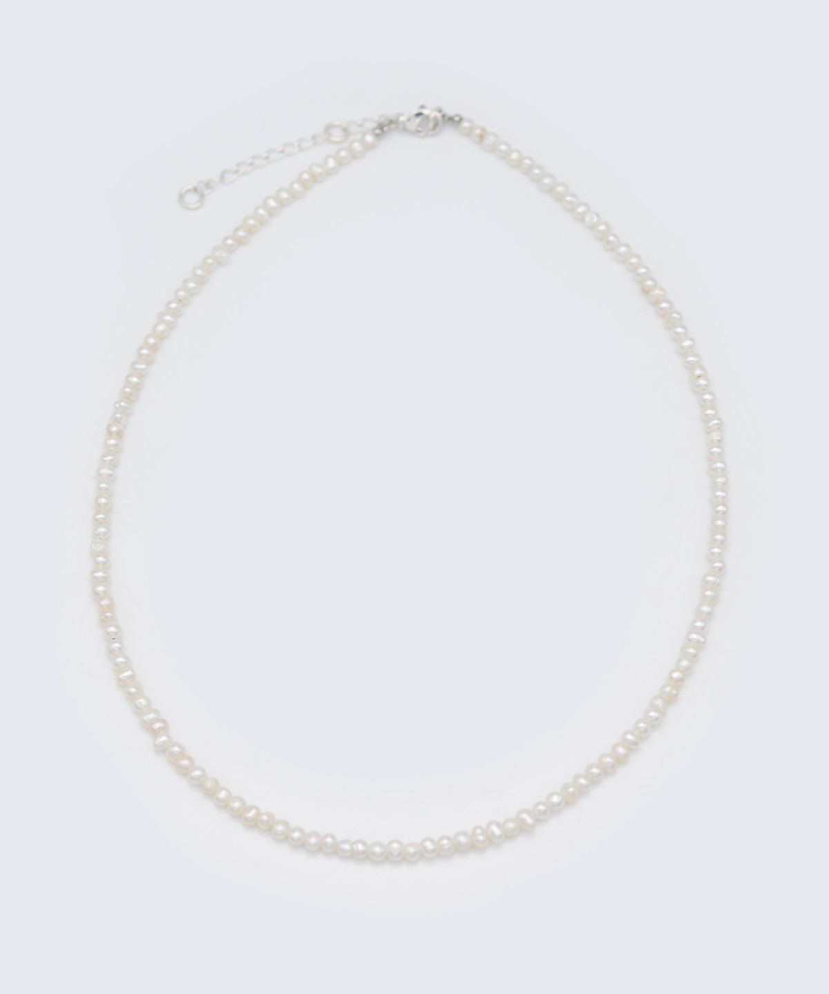 봉보(BONBEAU) 3mm simple water pearl Necklace 미니 밥풀 담수진주 초커 목걸이 3mm