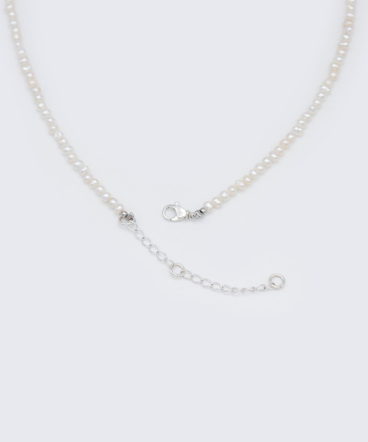 봉보(BONBEAU) 3mm simple water pearl Necklace 미니 밥풀 담수진주 초커 목걸이 3mm