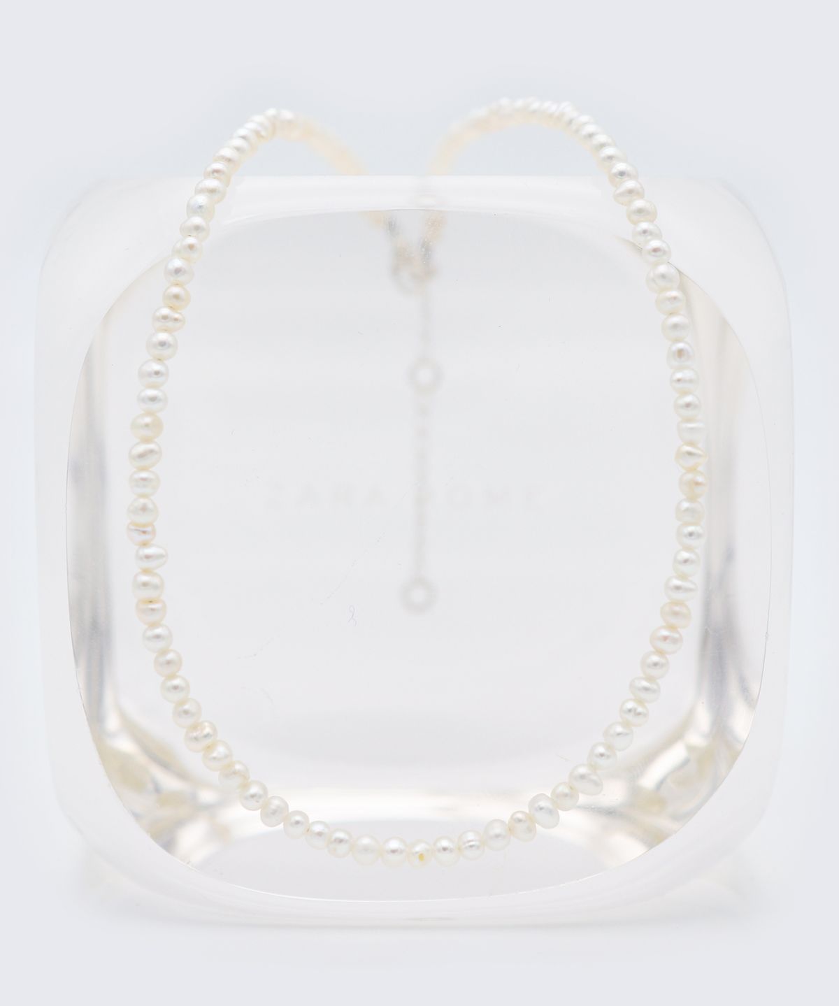 봉보(BONBEAU) 3mm simple water pearl Necklace 미니 밥풀 담수진주 초커 목걸이 3mm