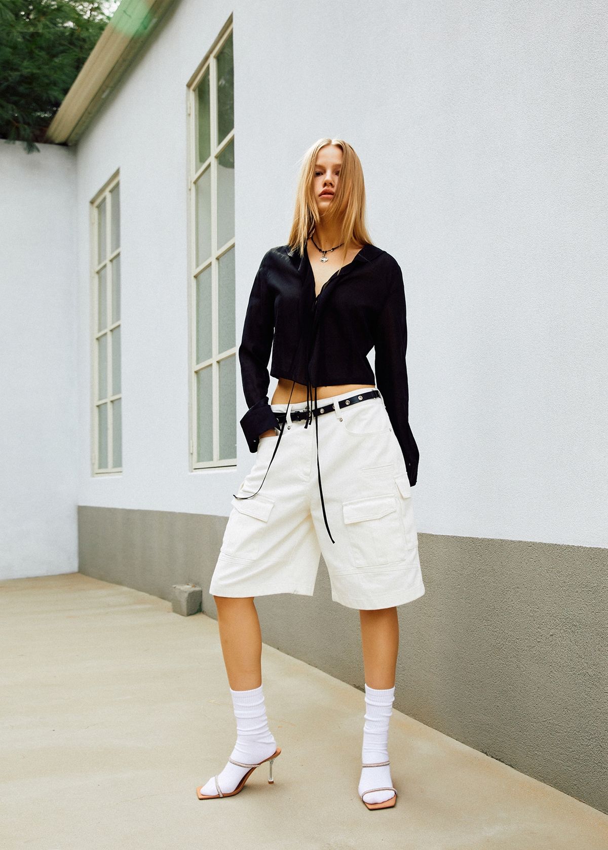 엘씨디씨티엠(LCDC™) RUFFLE CARDIGAN BLOUSE