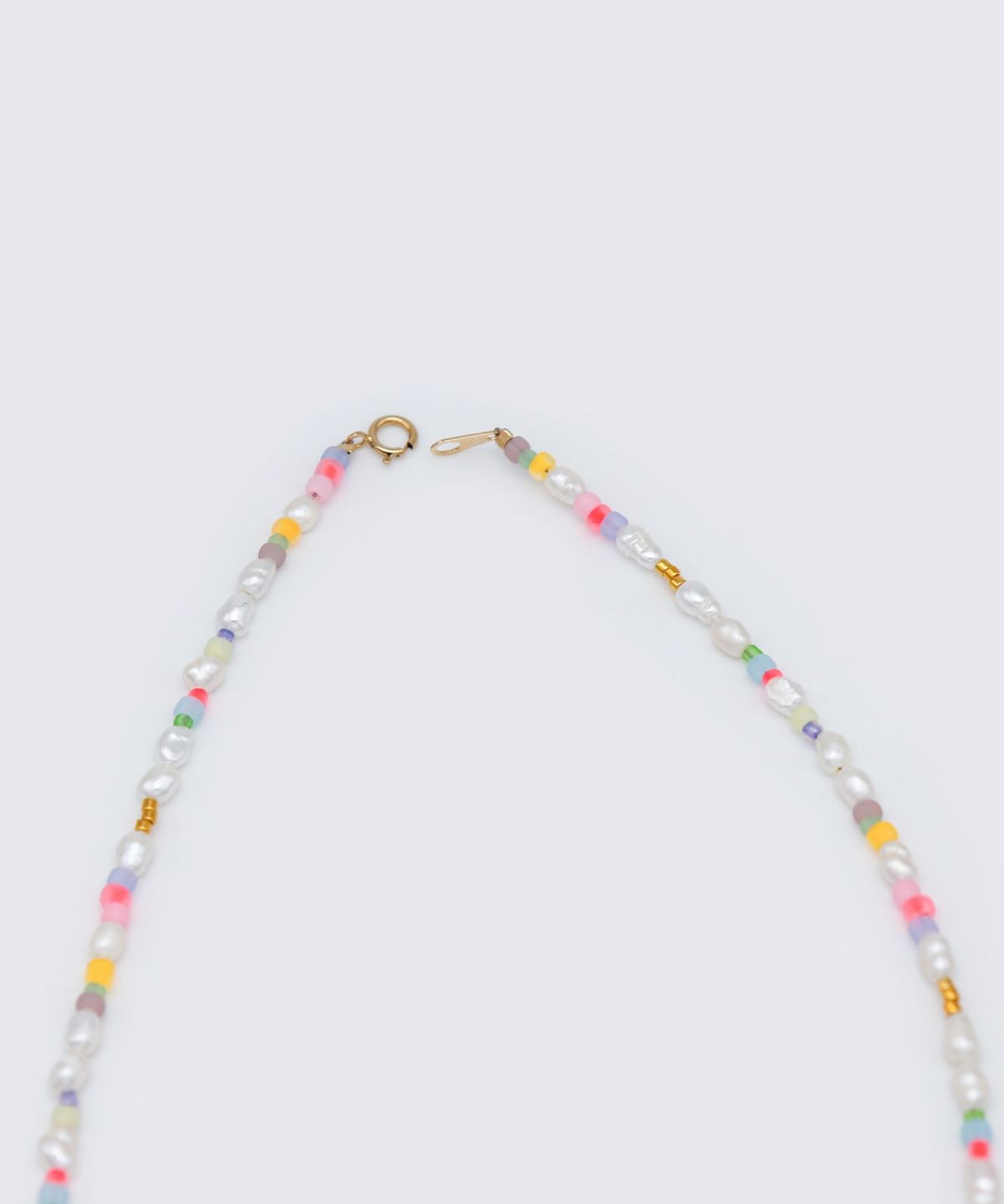 봉보(BONBEAU) Jelly beads water pearl Necklace 3mm 밥풀 담수진주 컬러 비즈 초커 목걸이