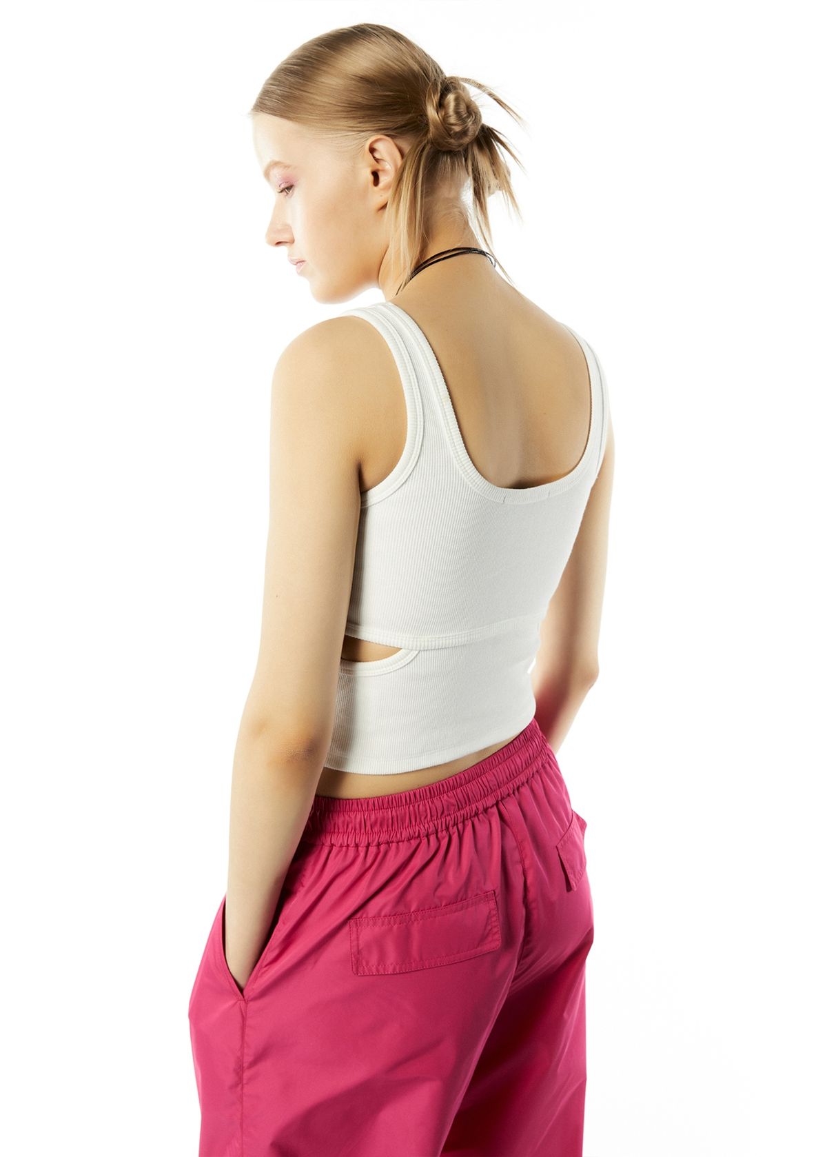 엘씨디씨티엠(LCDC™) 1710 CUT OUT CROPPED TANK TOP