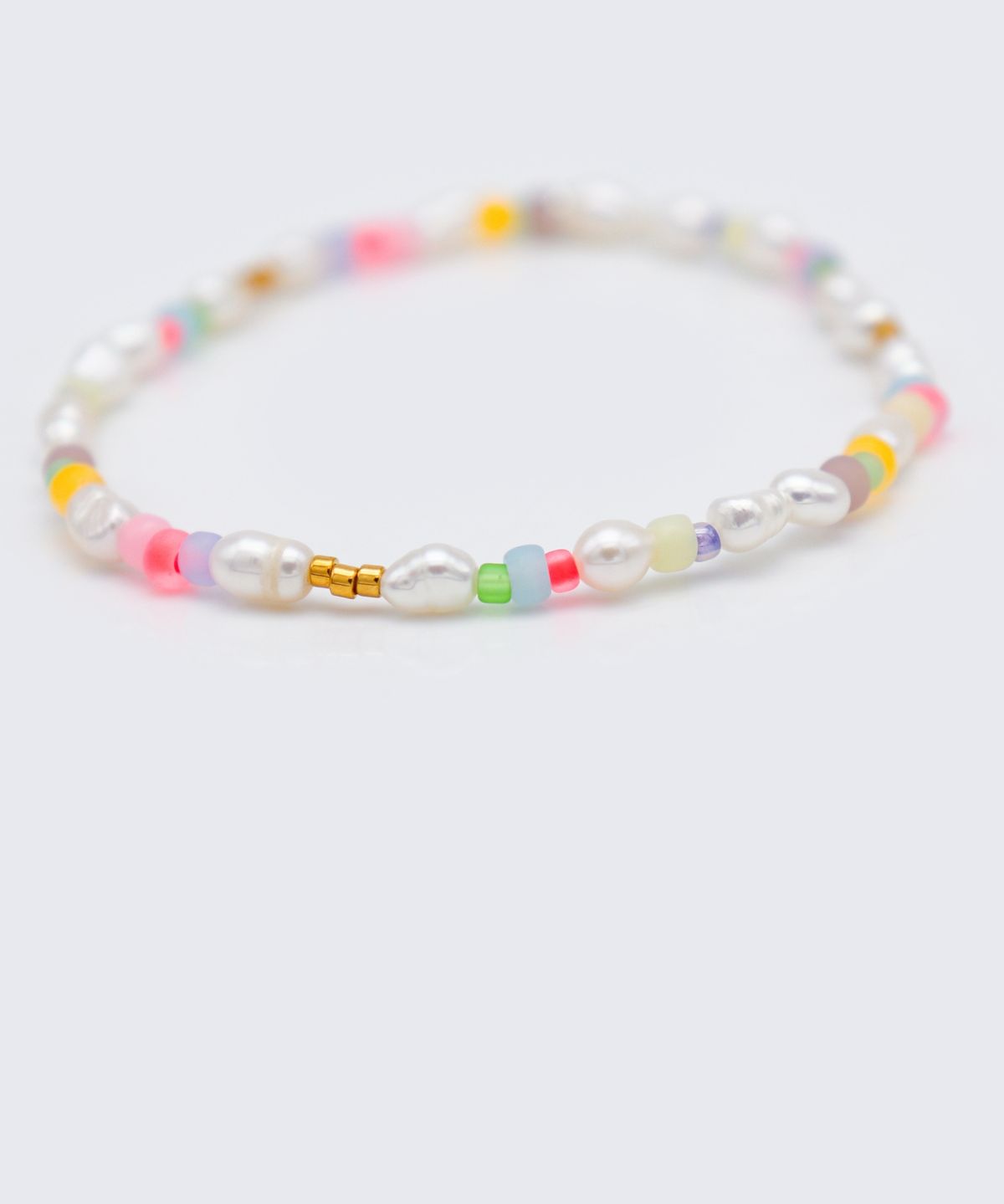 봉보(BONBEAU) Jelly beads water pearl Bracelet 3mm 밥풀 담수진주 컬러 비즈 팔찌