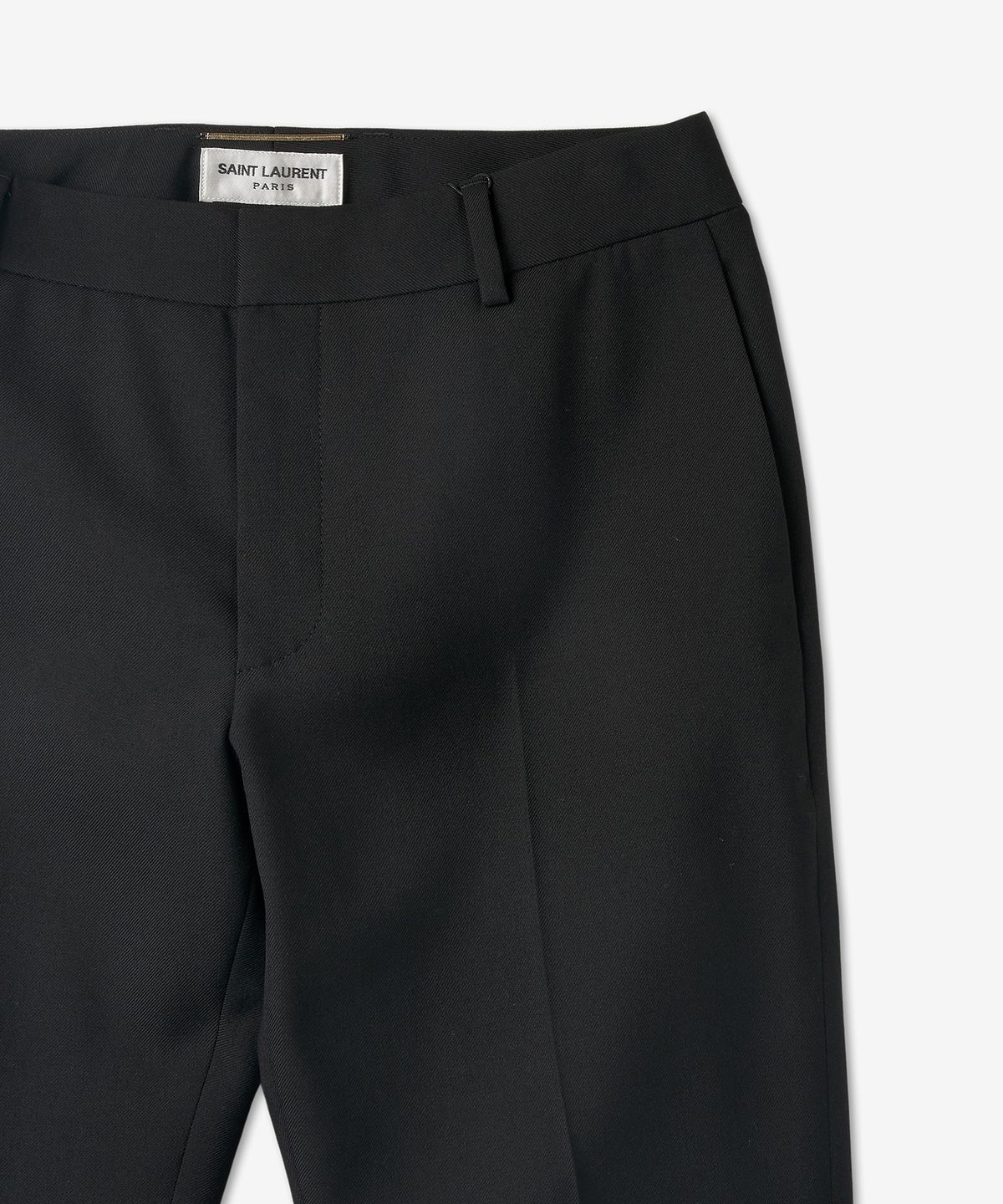 생로랑(SAINT LAURENT) 슬림핏 트라우저 팬츠 - 블랙 / 517819Y404W1000