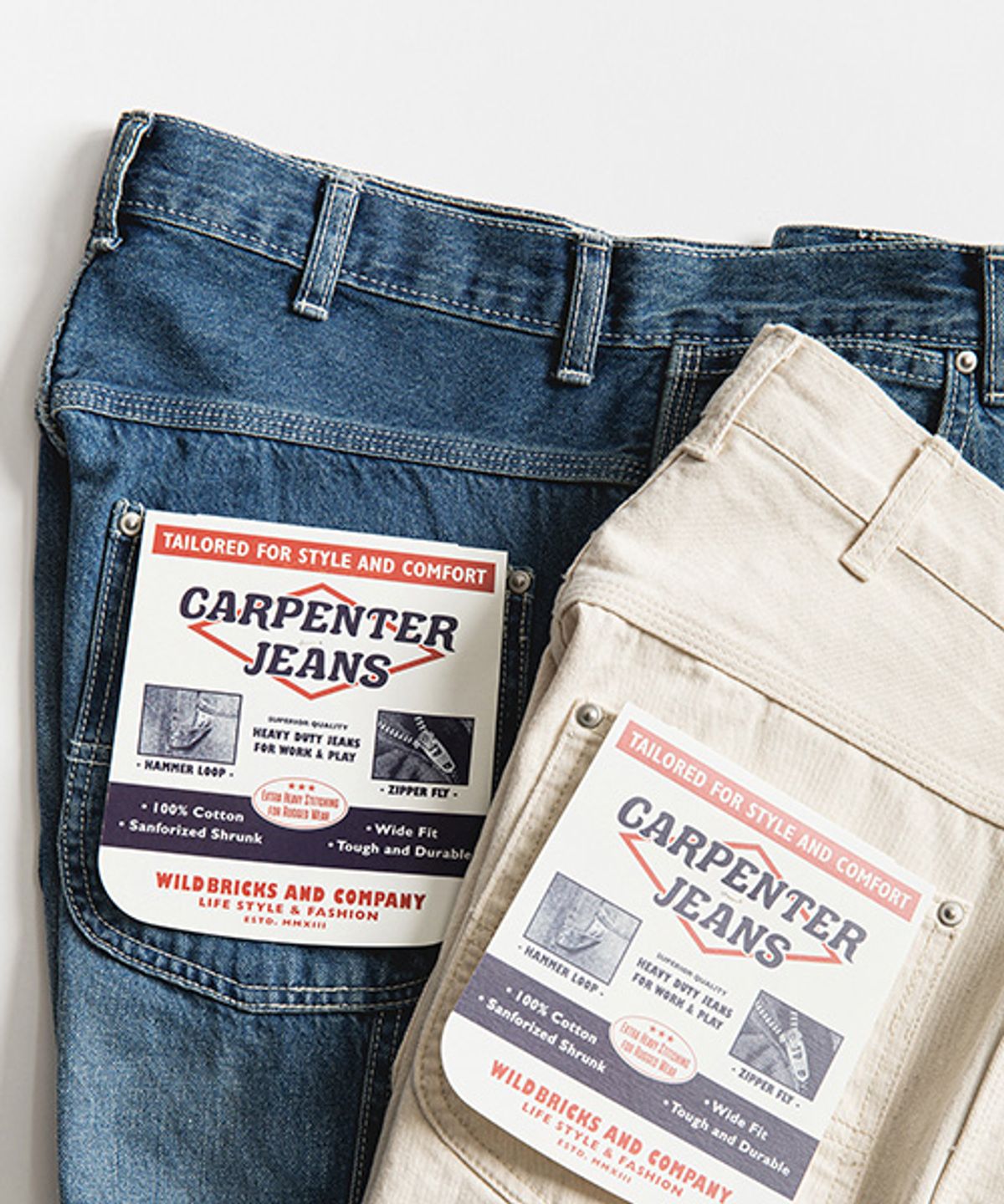 와일드 브릭스(WILD BRICKS) LW CARPENTER JEANS (blue)