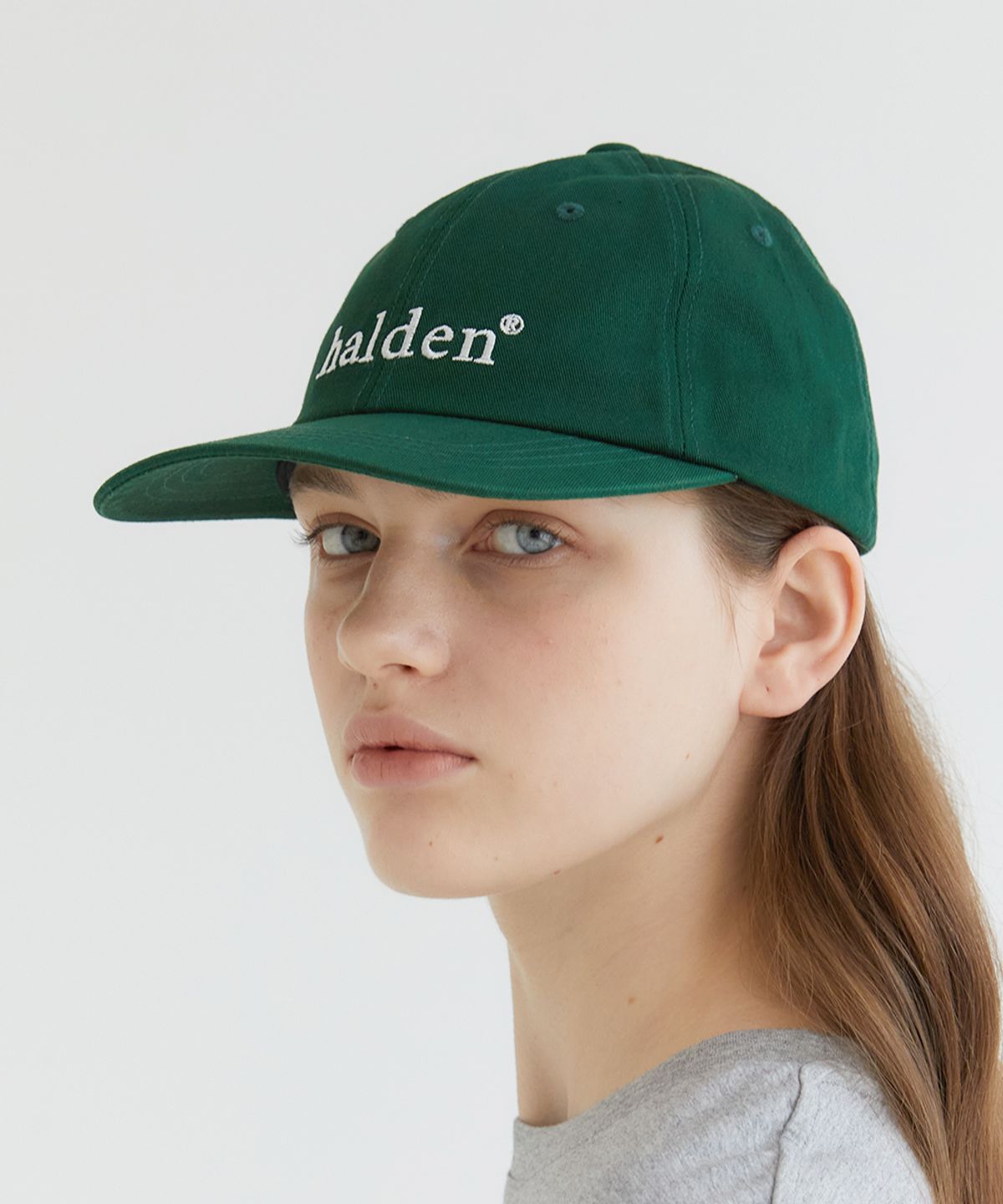 할렌(HALDEN) halden trademark logo ball cap (C001_deep green)