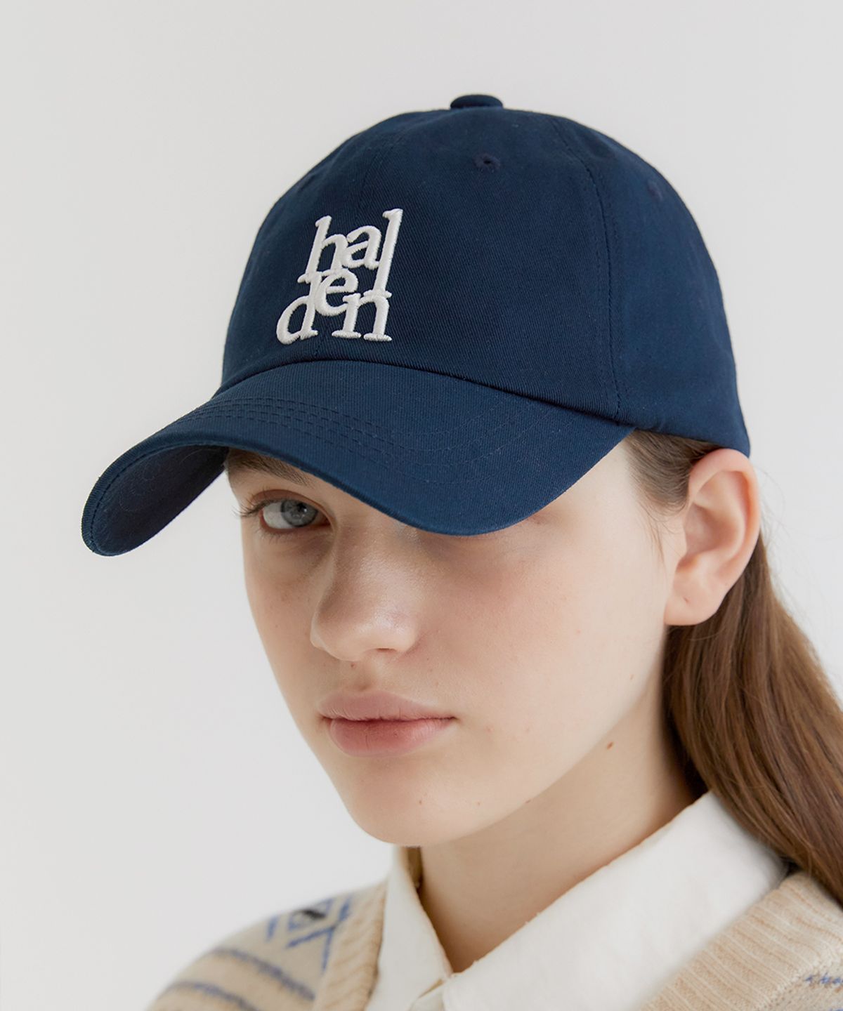 할렌(HALDEN) signature logo ball cap (C002_navy)