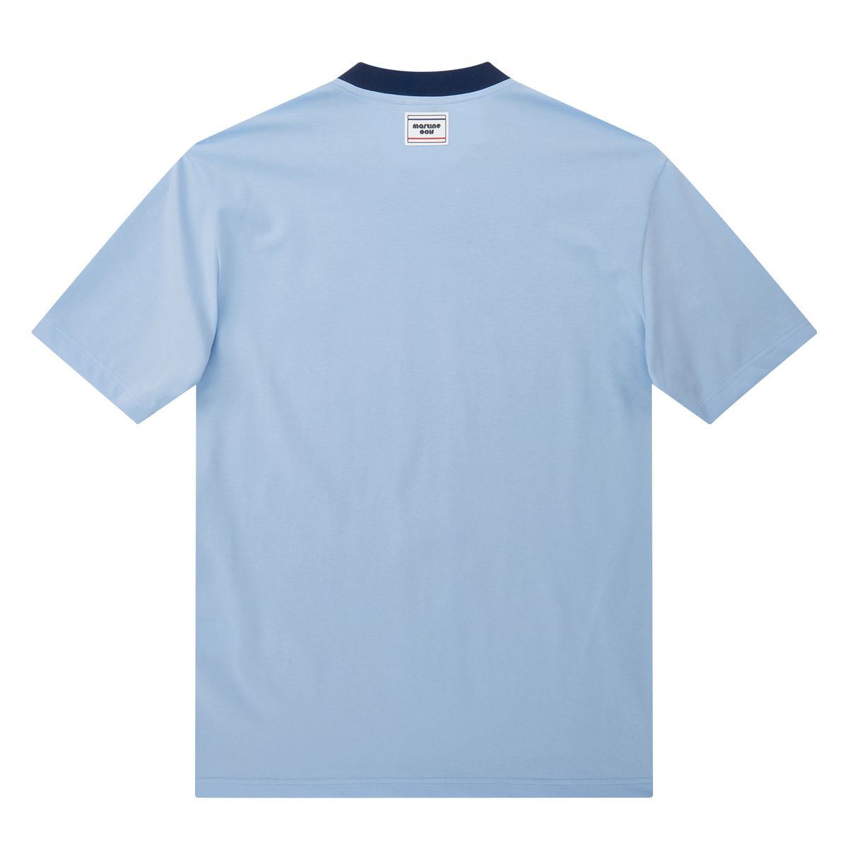 마틴골프(MARTINE GOLF) Line Print Round Shirts_Navy (Men)