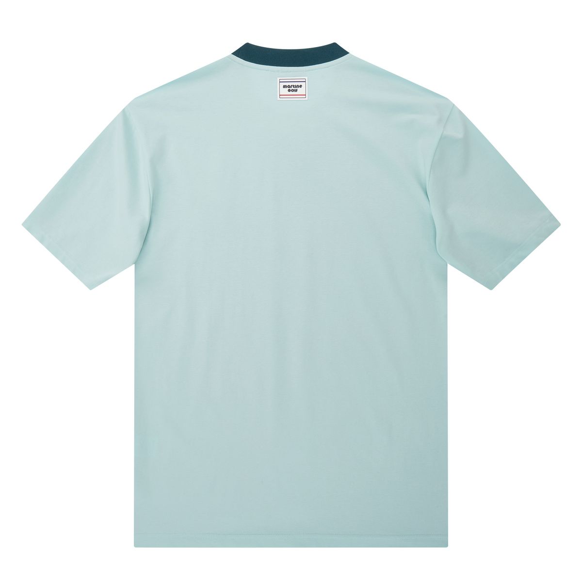 마틴골프(MARTINE GOLF) Line Print Round Shirts_Turquoise (Men)