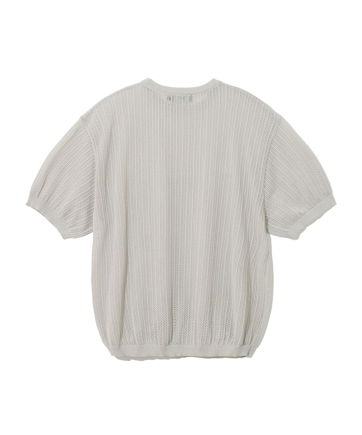 예일(YALE) MESH CREWNECK KNIT GREEN BEIGE