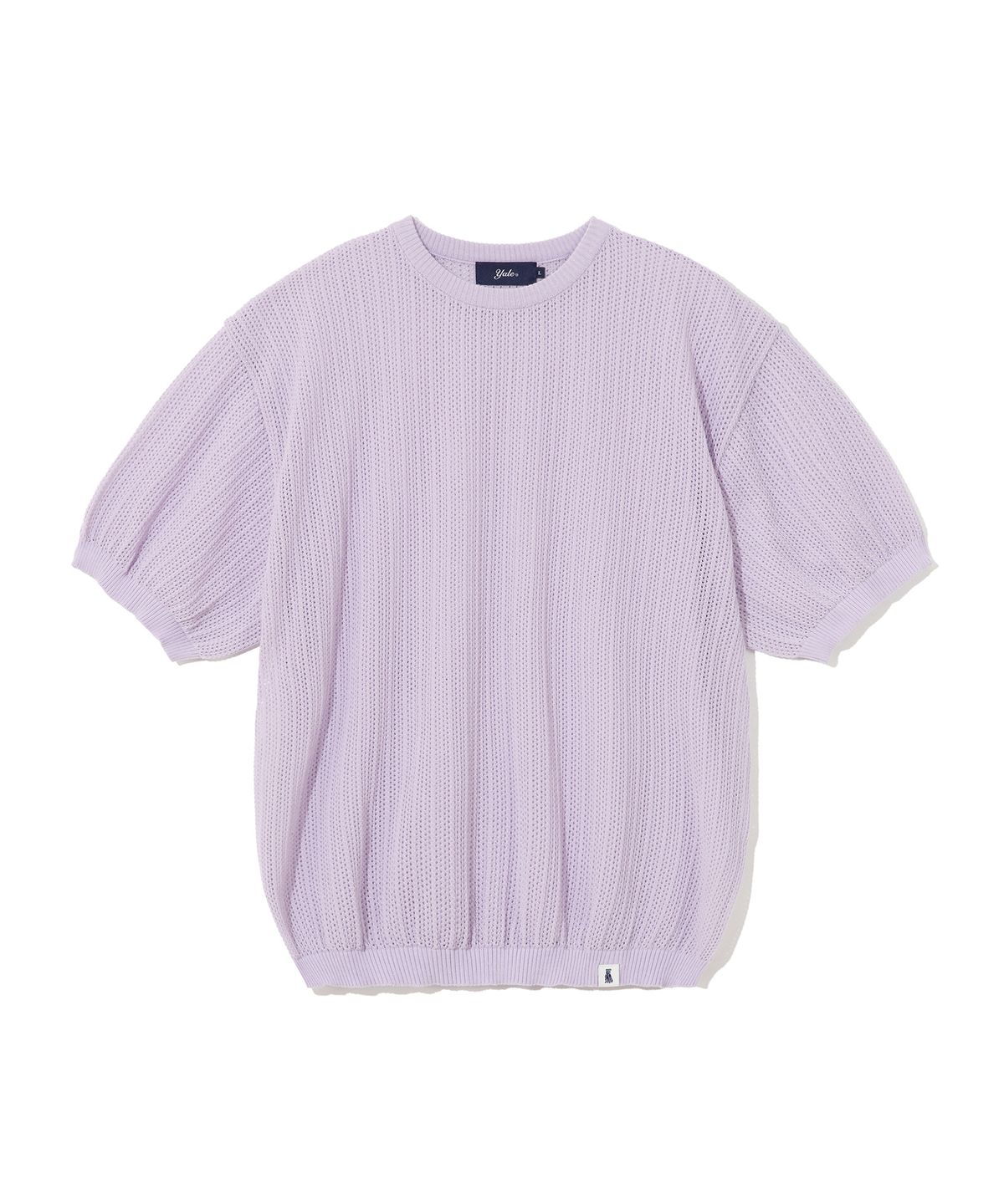 예일(YALE) MESH CREWNECK KNIT LIGHT PURPLE