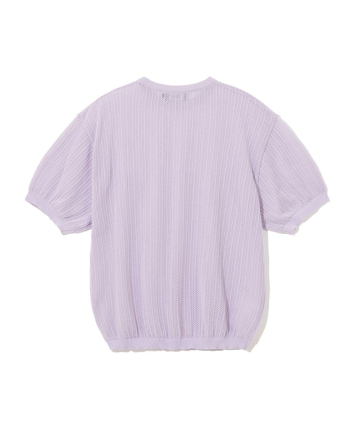예일(YALE) MESH CREWNECK KNIT LIGHT PURPLE