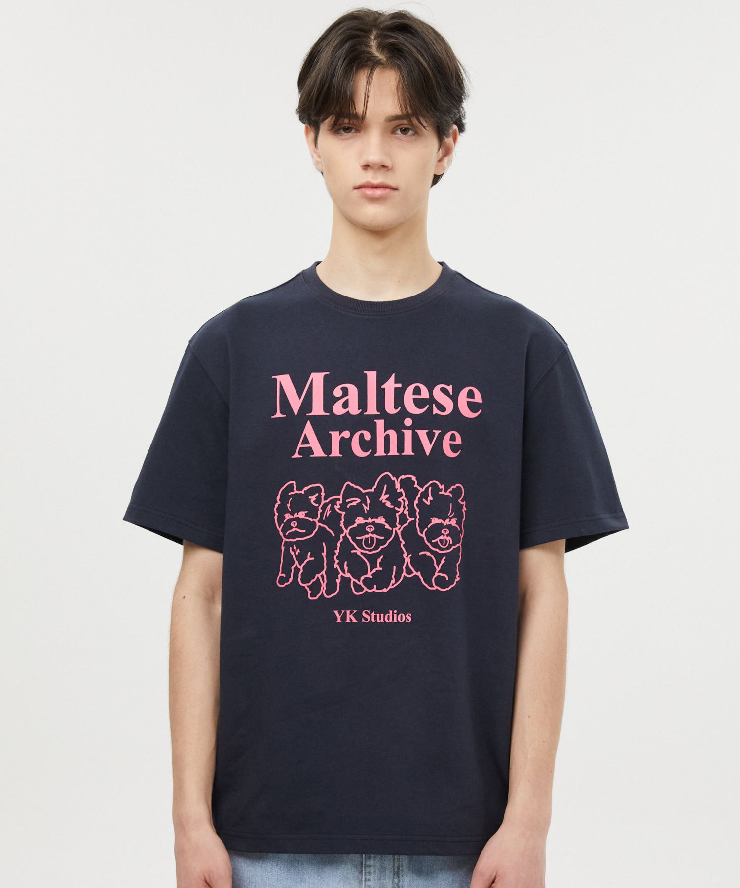 MUSINSA | WAI KEI Maltese Archive Line Graphic Short Sleeve