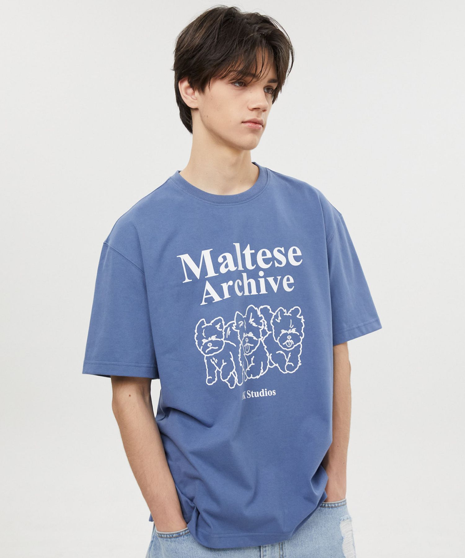 MUSINSA | WAI KEI Maltese Archive Line Graphic Short Sleeve