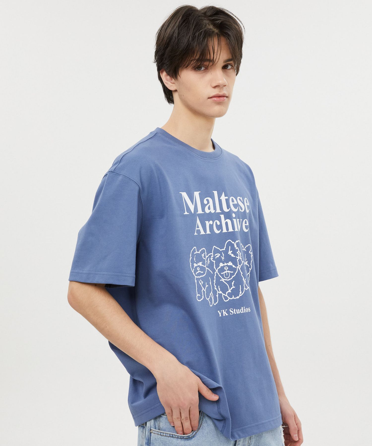 ★WAIKEI★ Maltese Archive Line Graphic Short Sleeve T-Shirt MUSINSA | WAI KEI Maltese Archive Line Graphic Short Sleeve
