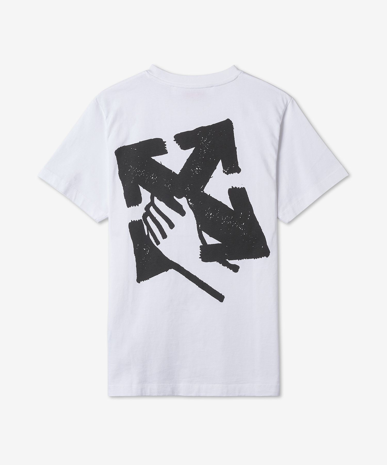 MUSINSA公式 | Off White Hand Arrow Print T-Shirt - White