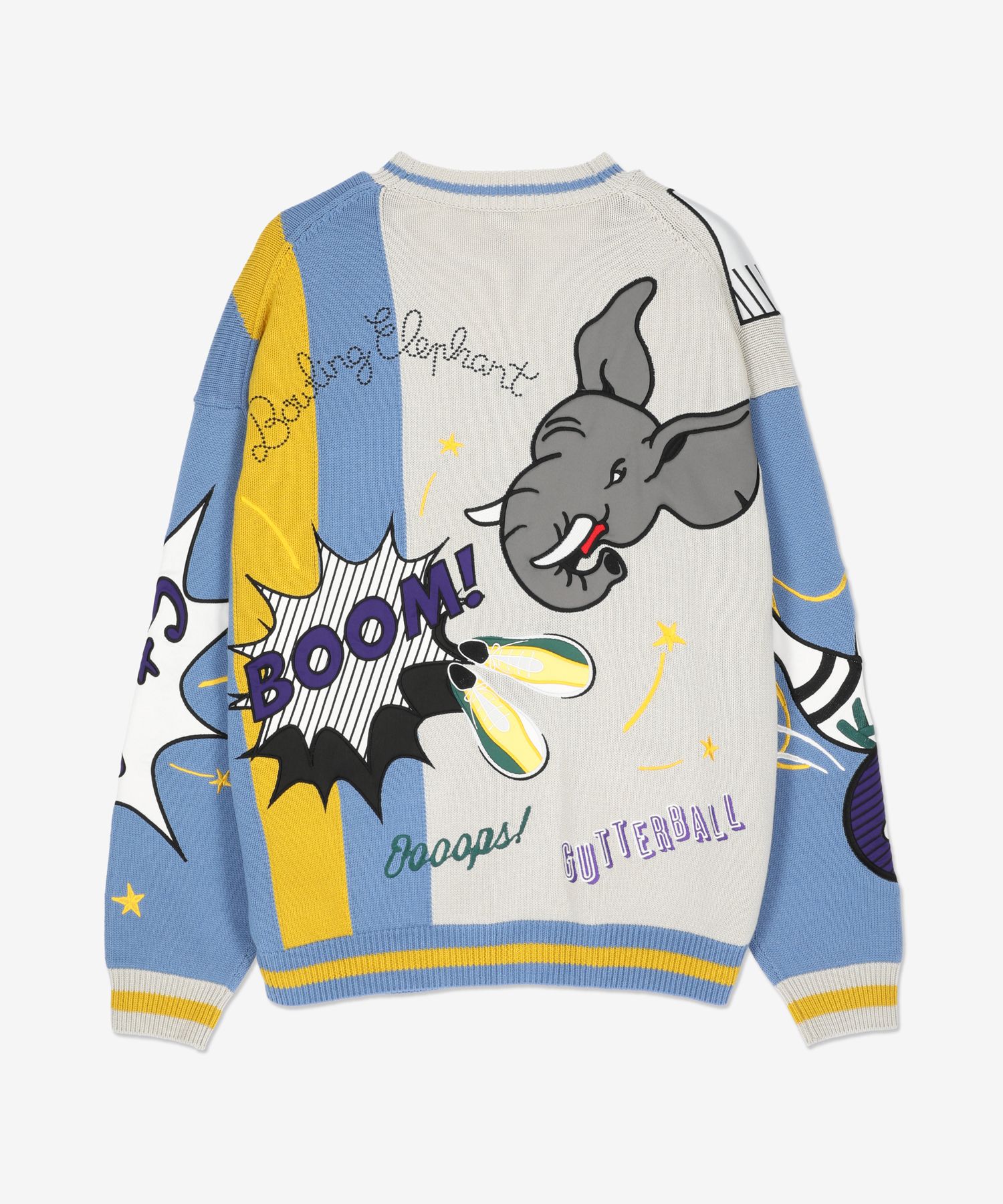 MUSINSA | KENZO Bowling Elephant Cardigan - Multicolor