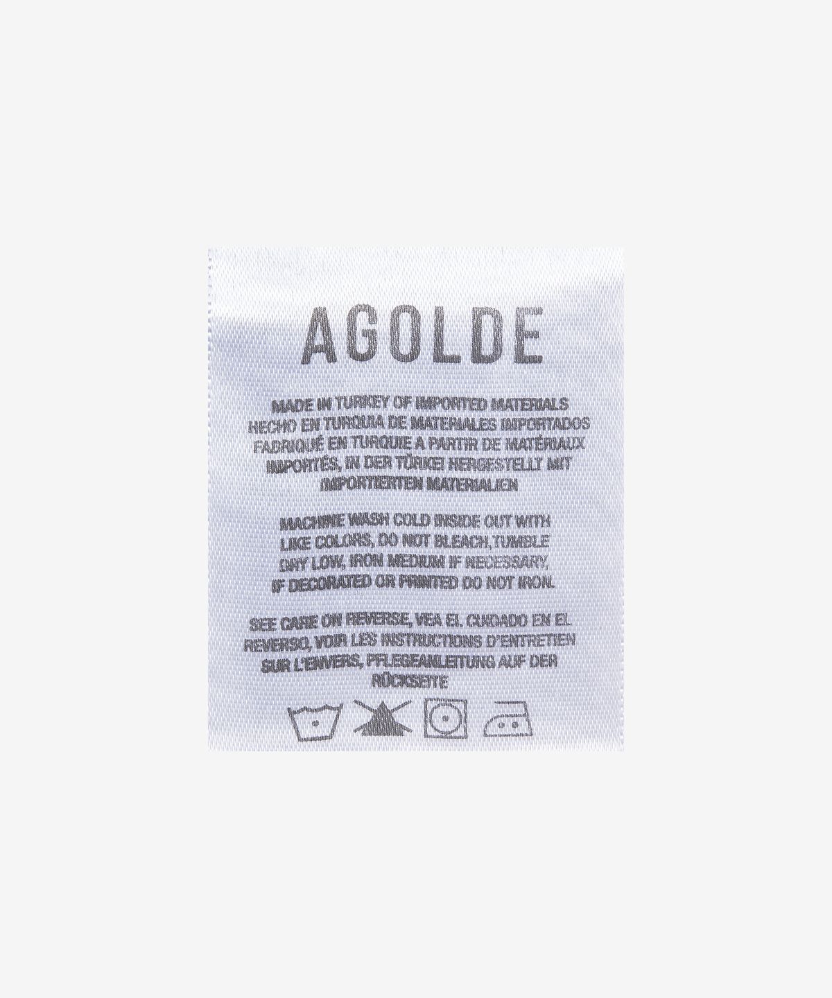 에이골디(AGOLDE) 크리스 크로스 데님 스커트 - 워시드 블랙 / A30411157HTCHK