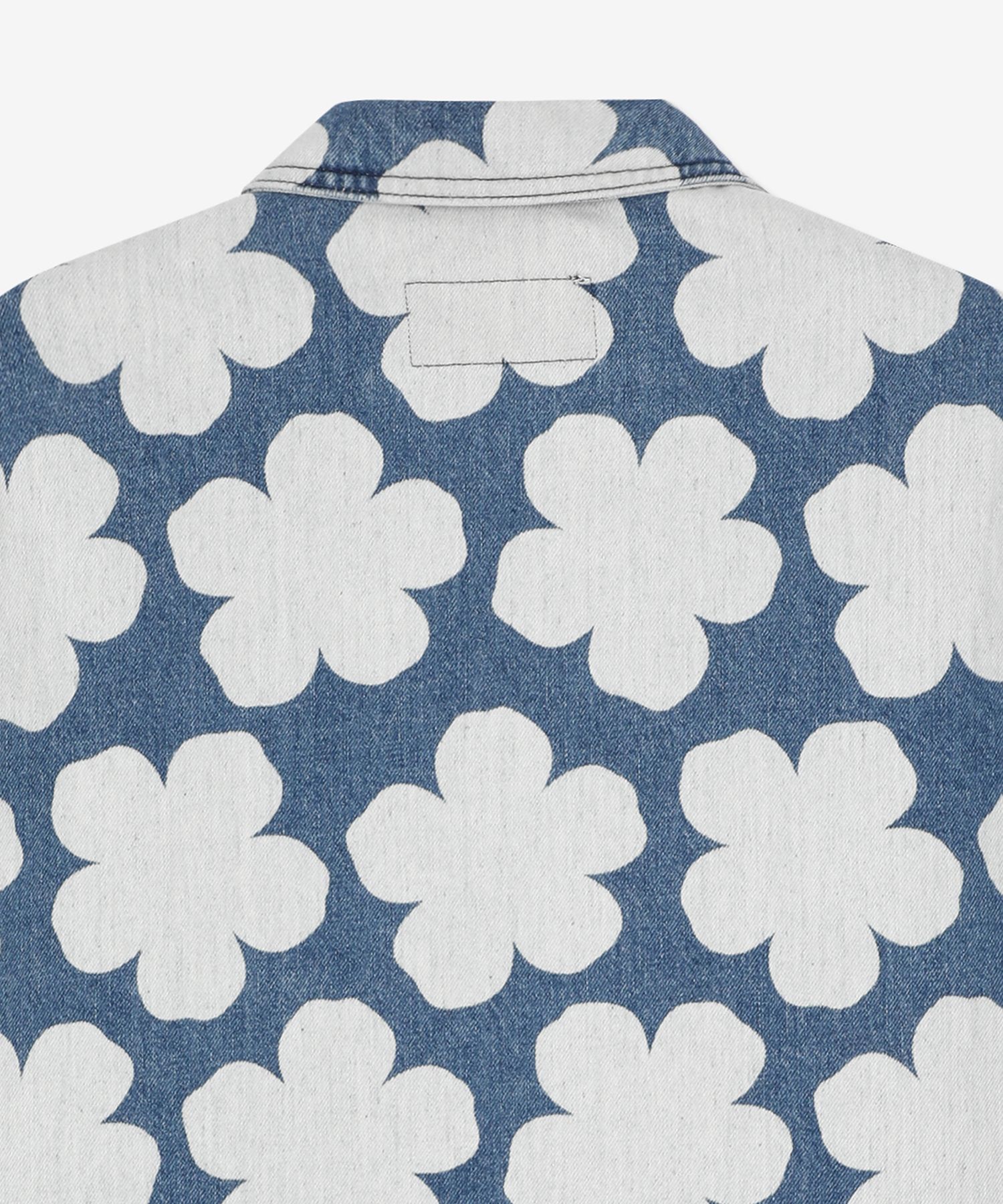 MUSINSA公式 | KENZO Poppy Print Denim Oversized Shirt - Blue