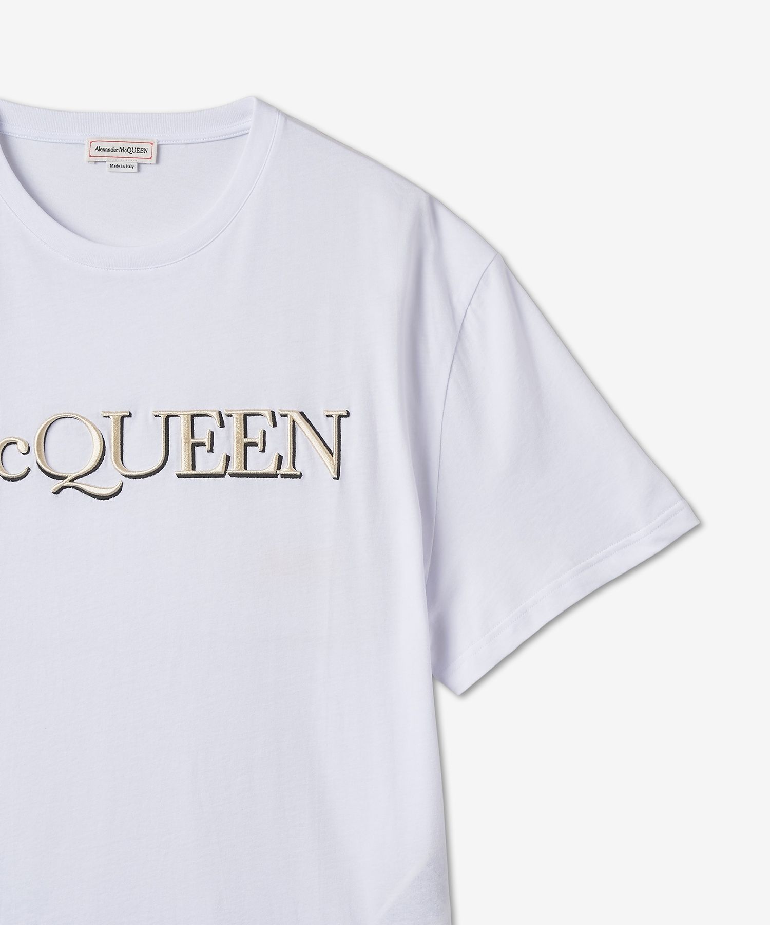 MUSINSA公式 | ALEXANDER McQUEEN Logo Embroidery T-shirt