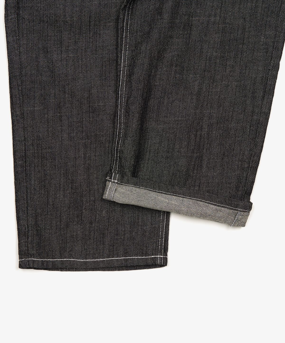 토피(TOFFEE) 내츄럴 린넨 데님 와이드 팬츠 (WASHED BLACK)