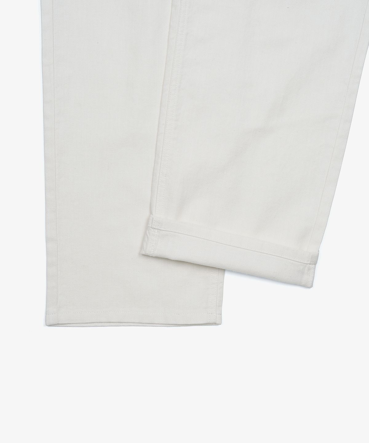 토피(TOFFEE) 내츄럴 린넨 데님 와이드 팬츠 (OFF WHITE)