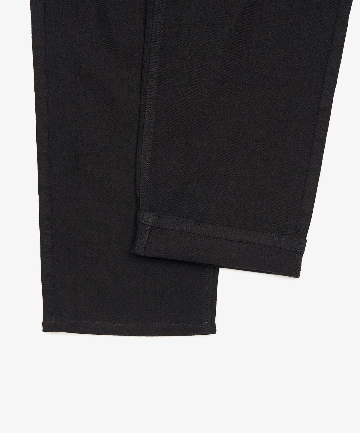 토피(TOFFEE) 내츄럴 린넨 데님 와이드 팬츠 (BLACK)