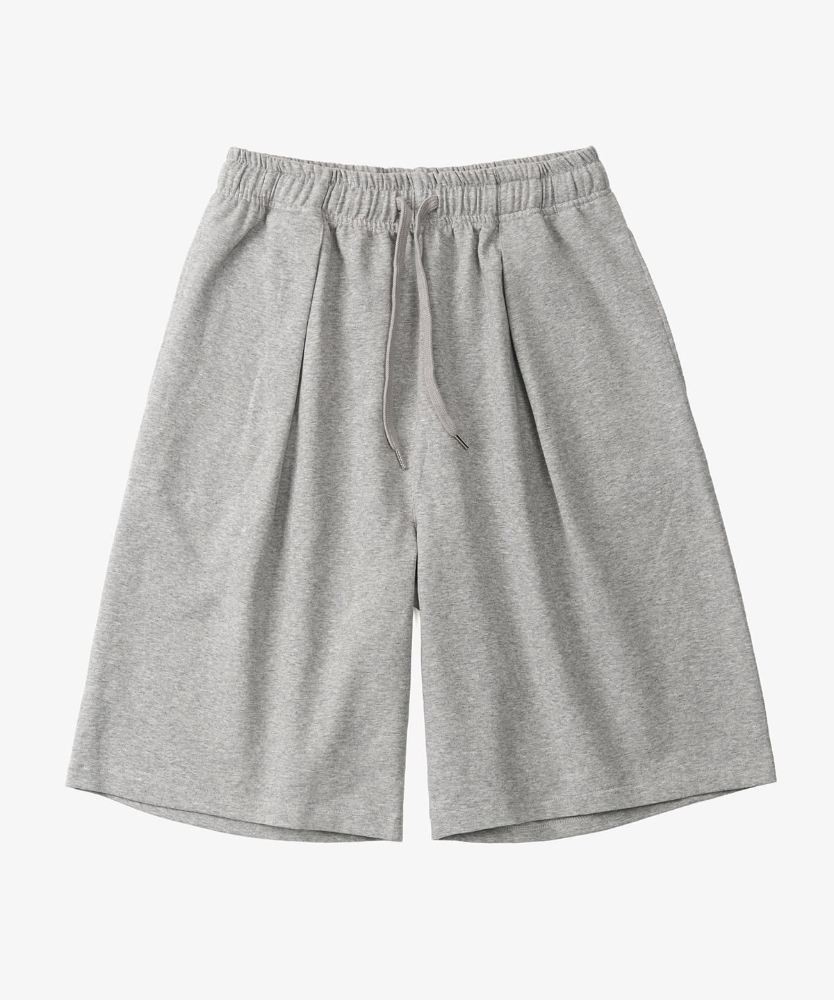 토피(TOFFEE) 원턱 하프 스웻 팬츠 (MELANGE GREY)