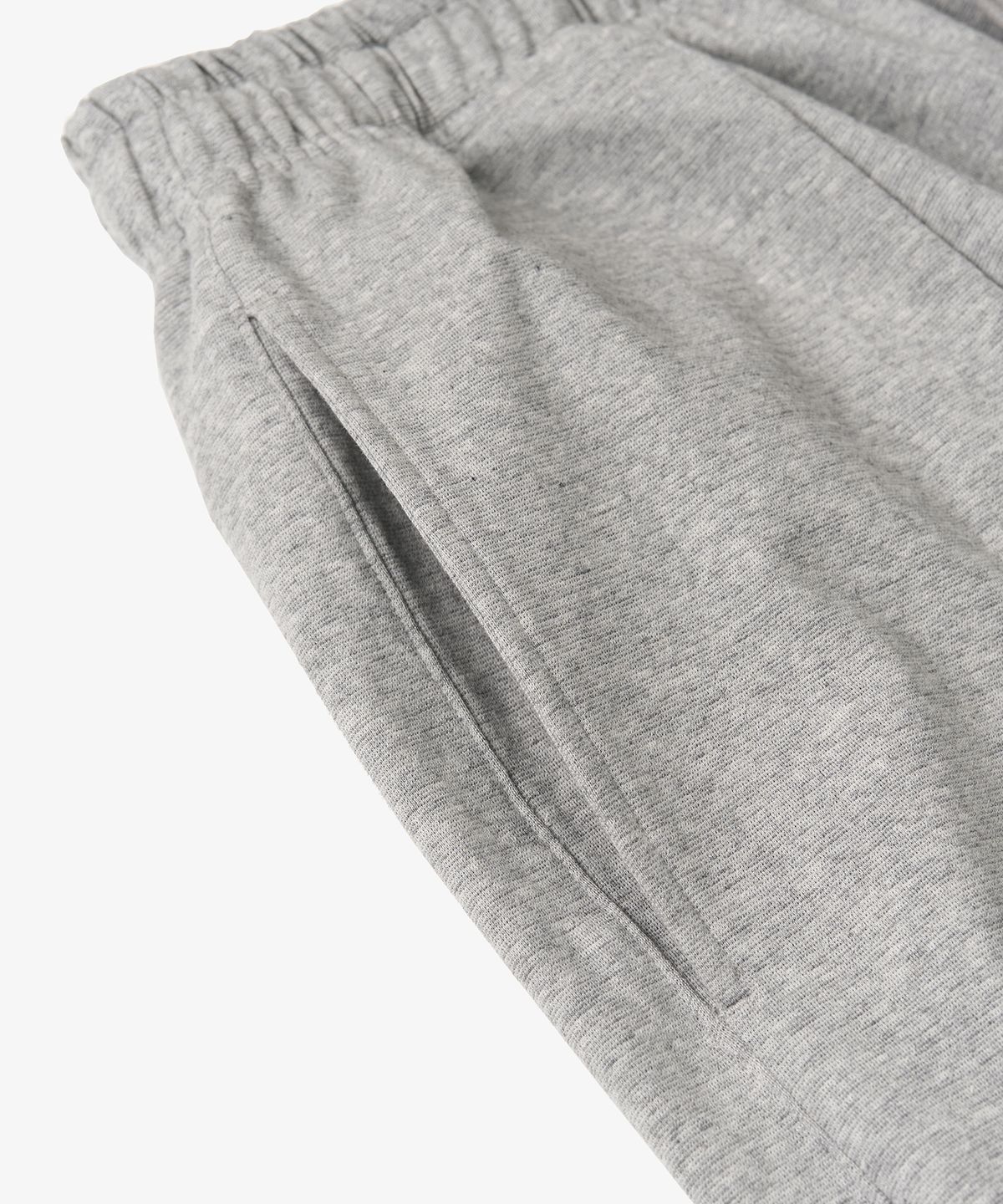 토피(TOFFEE) 원턱 하프 스웻 팬츠 (MELANGE GREY)