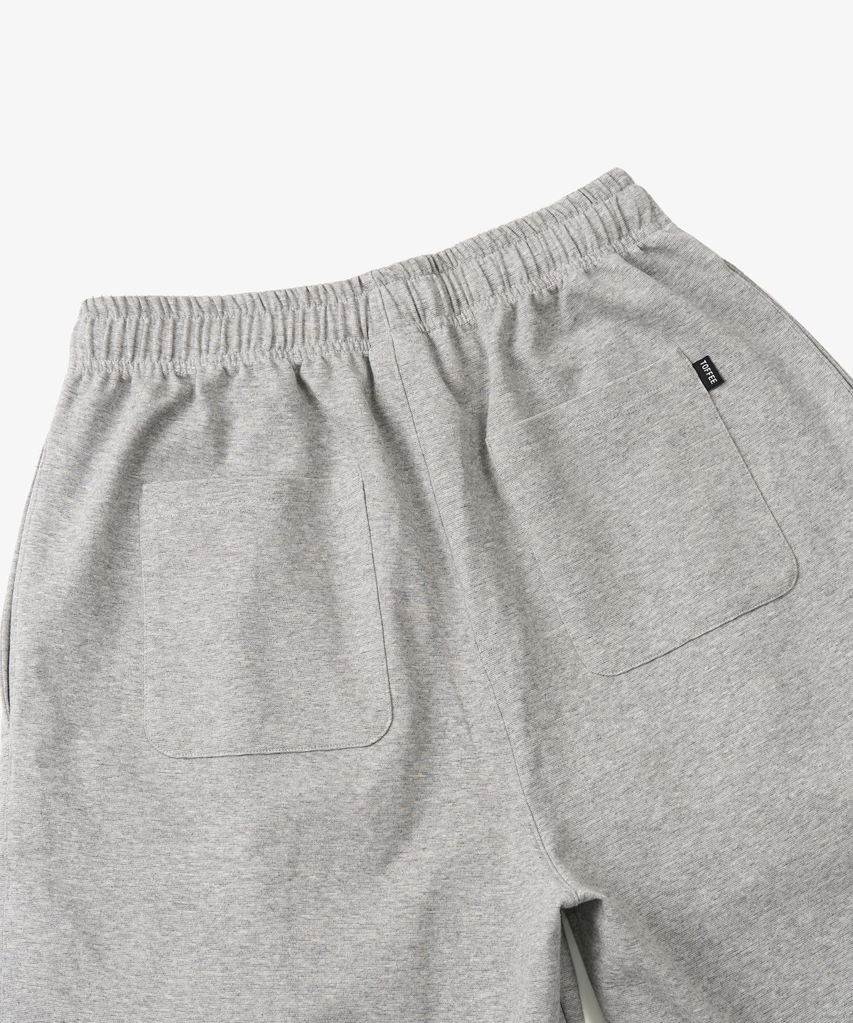 토피(TOFFEE) 원턱 하프 스웻 팬츠 (MELANGE GREY)